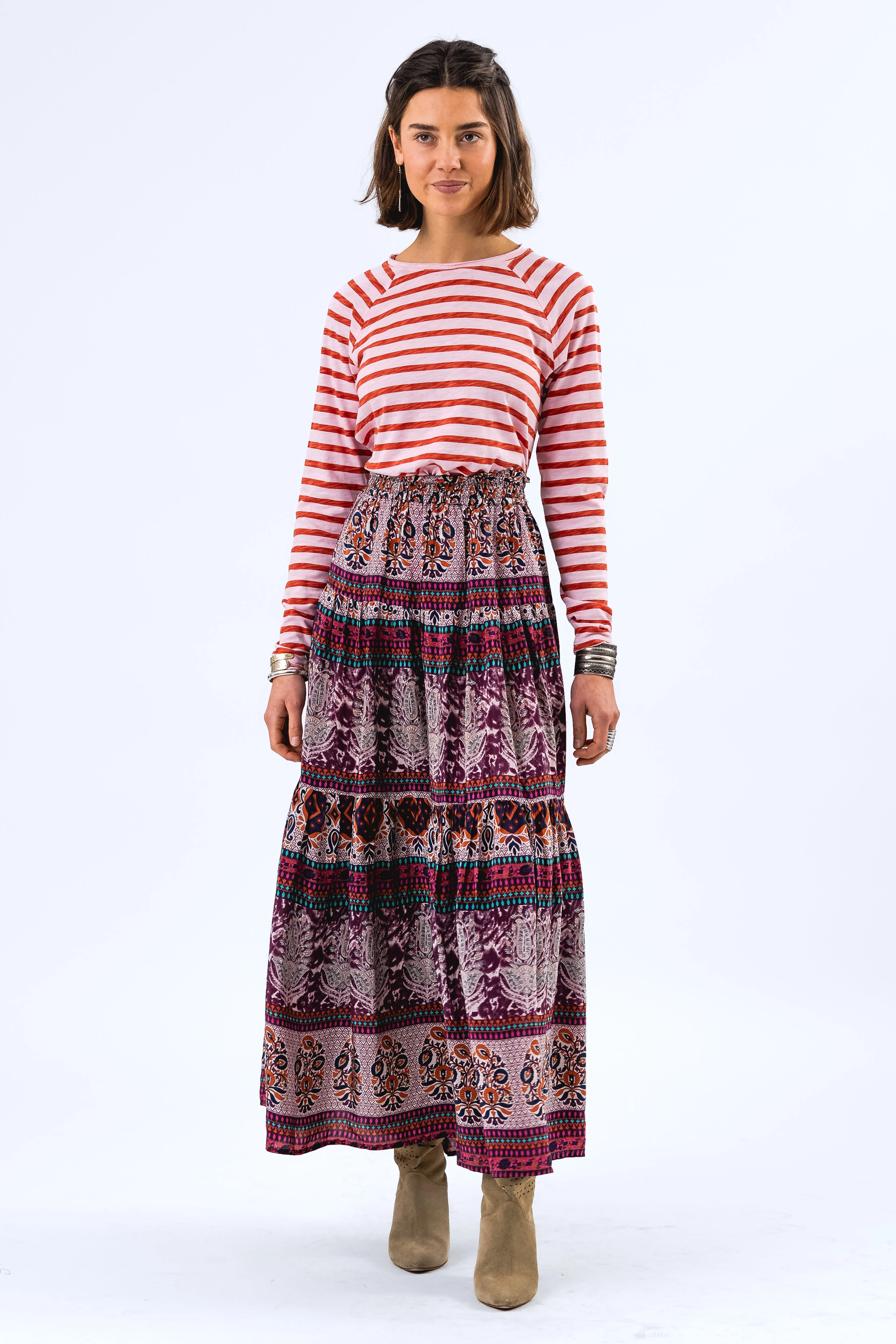 SunsetLL Maxi Skirt - Flower Print sold by Lollys Laundry product image thumbnail 4