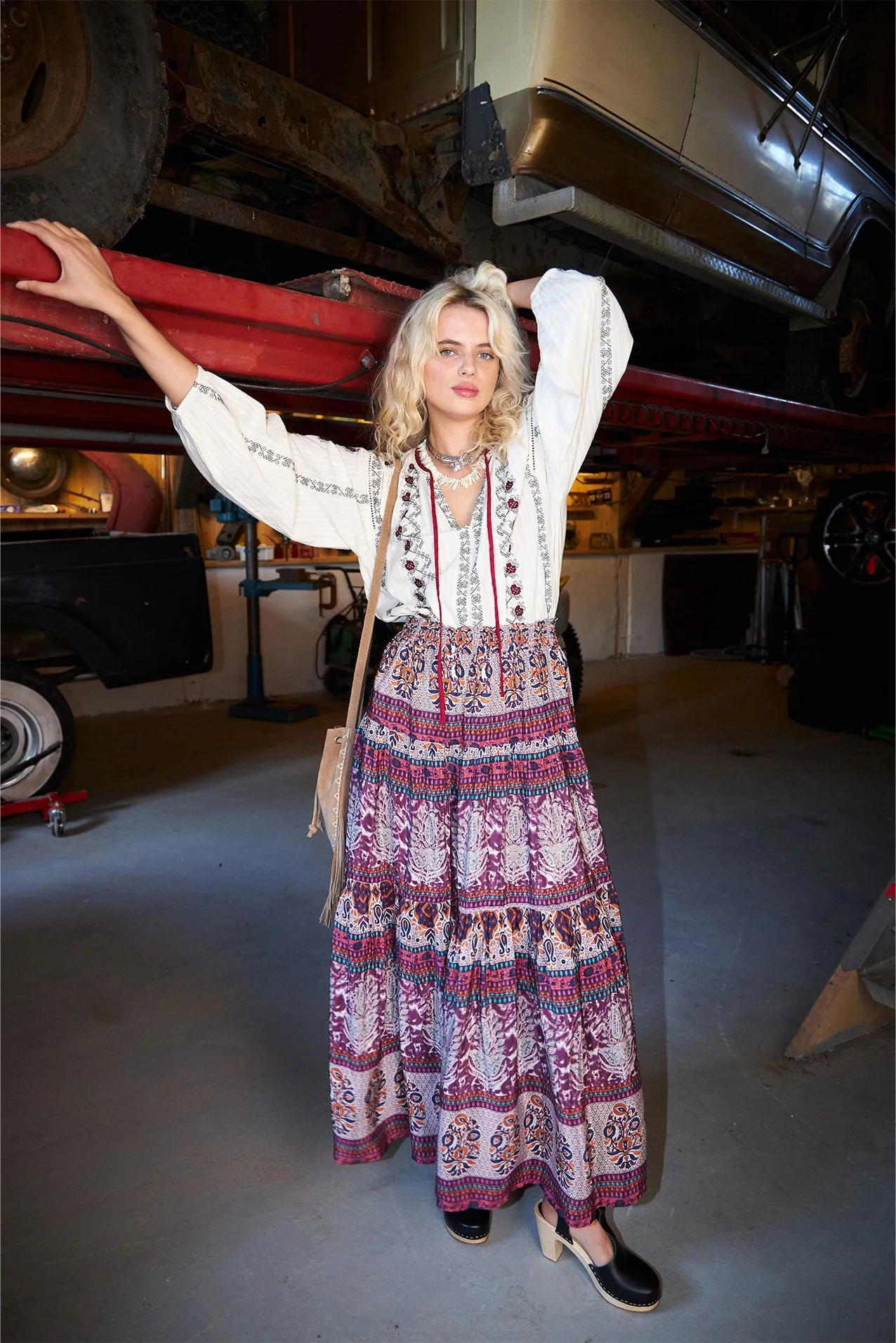 SunsetLL Maxi Skirt - Flower Print sold by Lollys Laundry