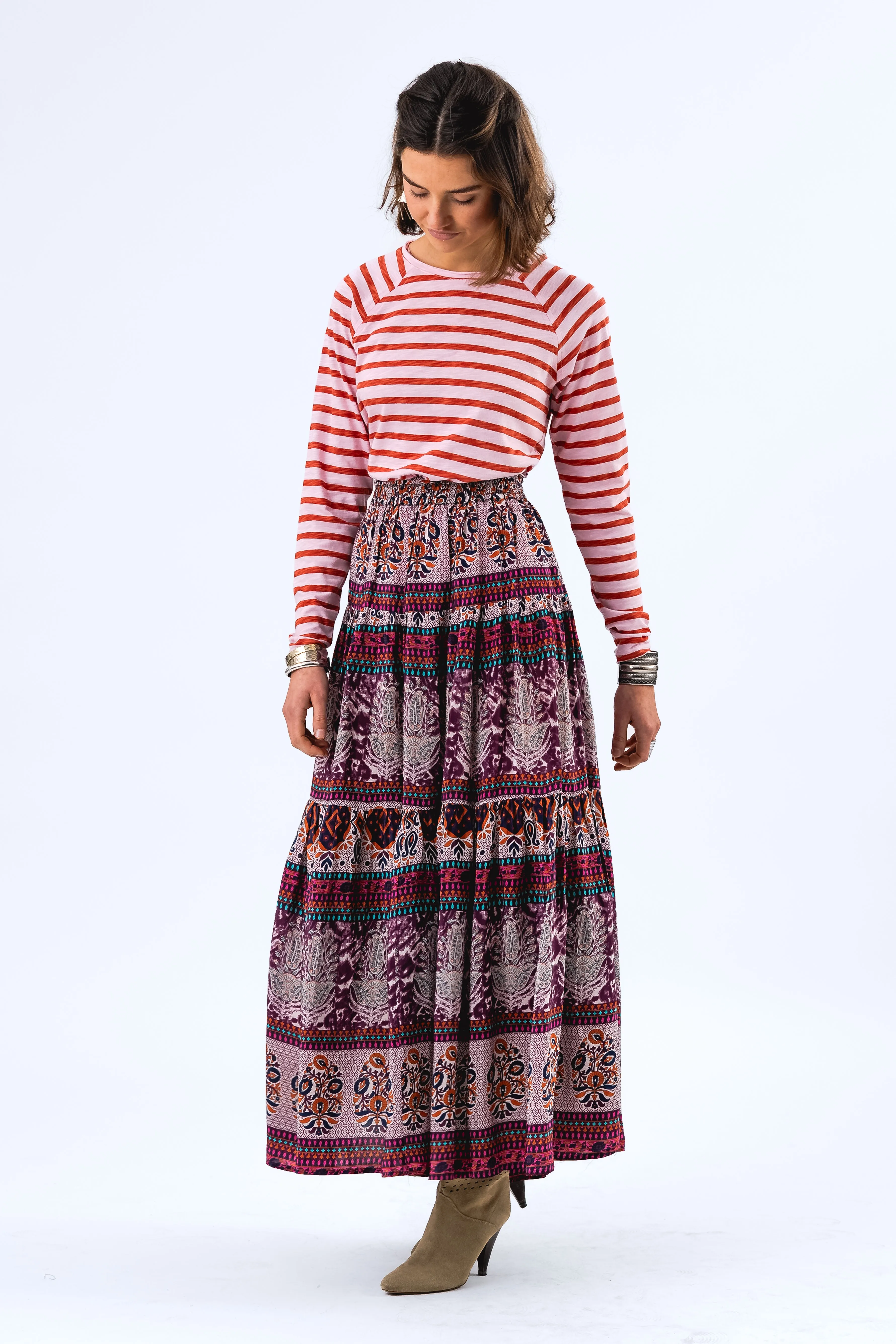 SunsetLL Maxi Skirt - Flower Print sold by Lollys Laundry product image thumbnail 5