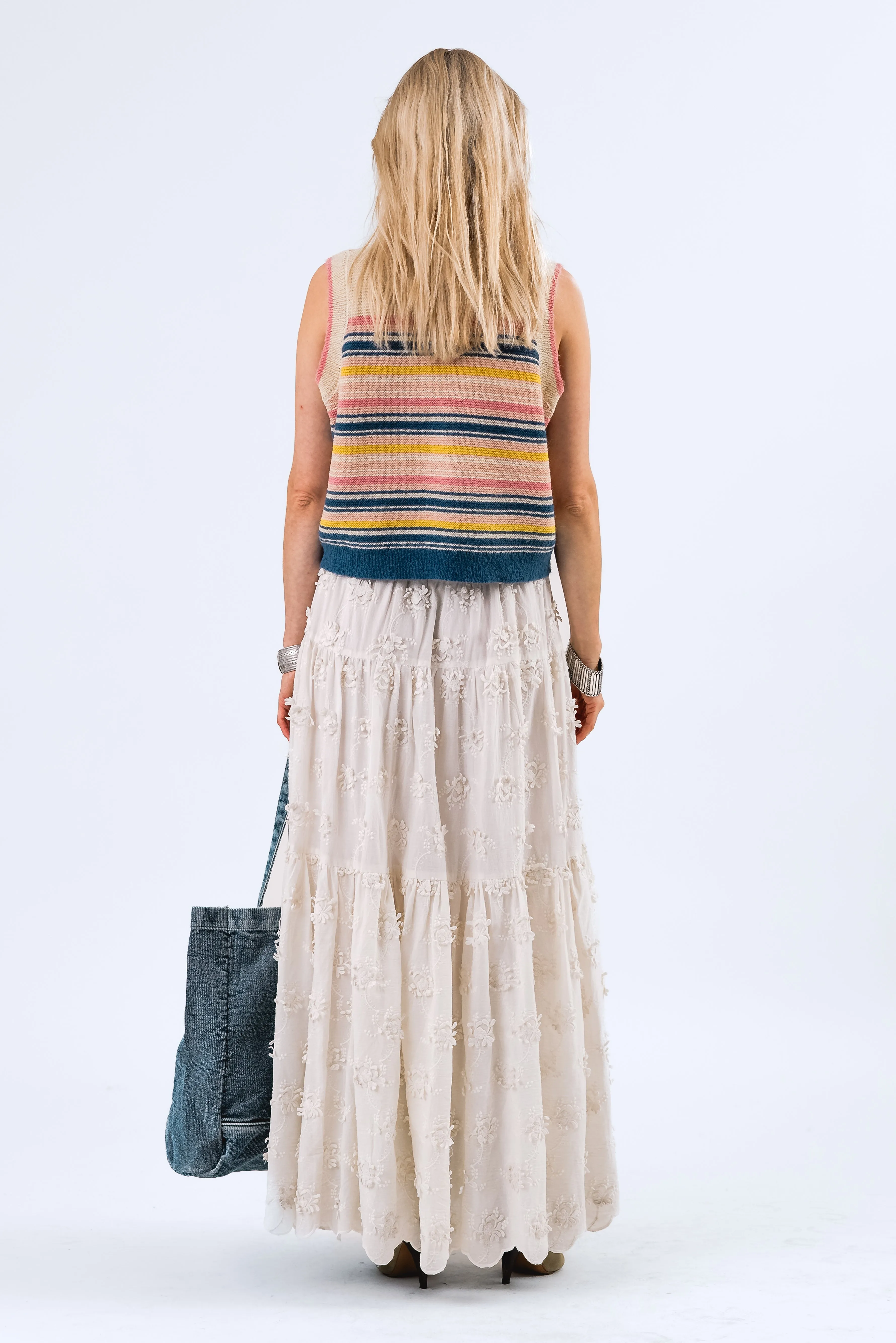 SunsetLL Maxi Skirt - Creme sold by Lollys Laundry product image thumbnail 5