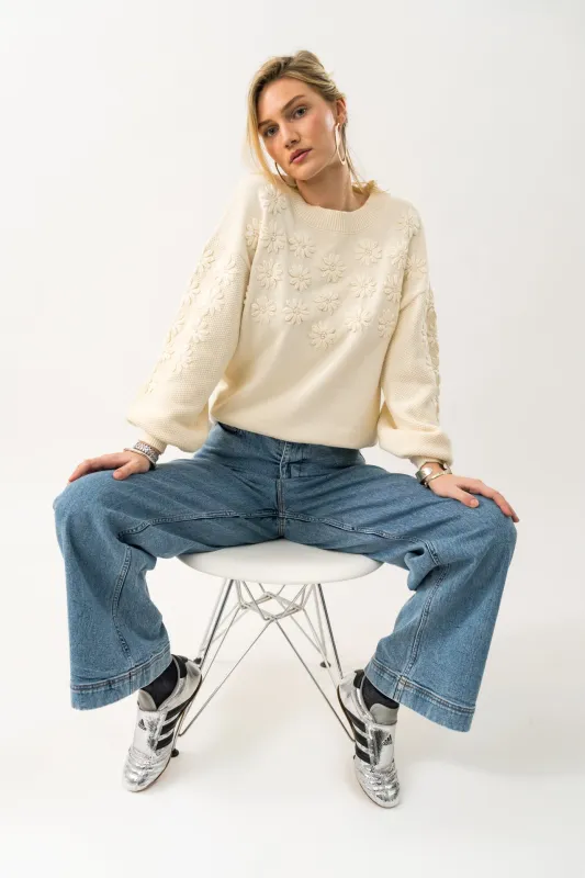 MusaLL Knit Jumper - Creme sold by Lollys Laundry