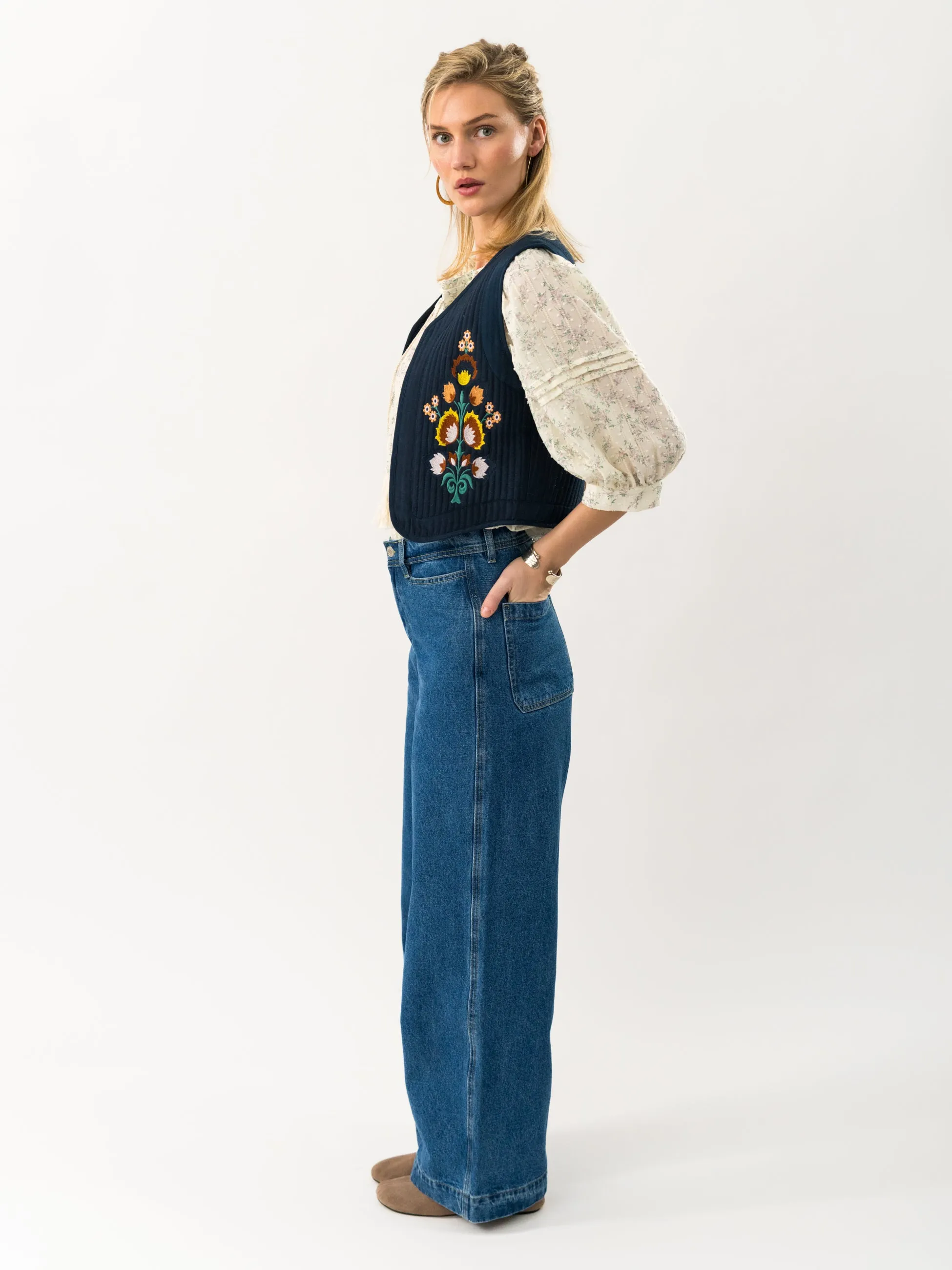 MistLL Vest - Dark Blue sold by Lollys Laundry product image thumbnail 3