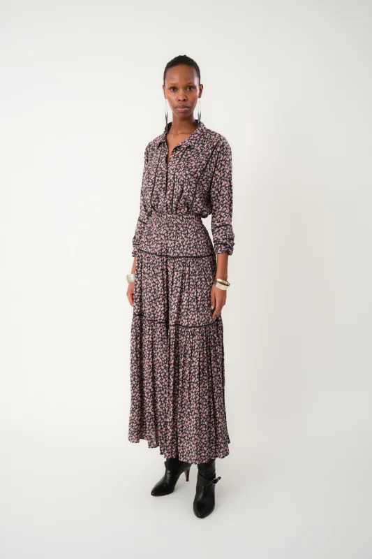 SunsetLL Maxi Skirt - Washed Black sold by Lollys Laundry