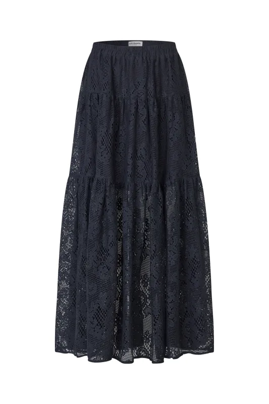 SunsetLL Maxi Skirt - Dark Navy sold by Lollys Laundry
