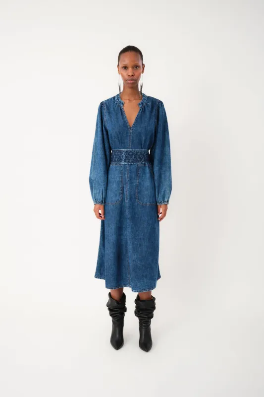 ParisLL Midi Dress - Blue sold by Lollys Laundry