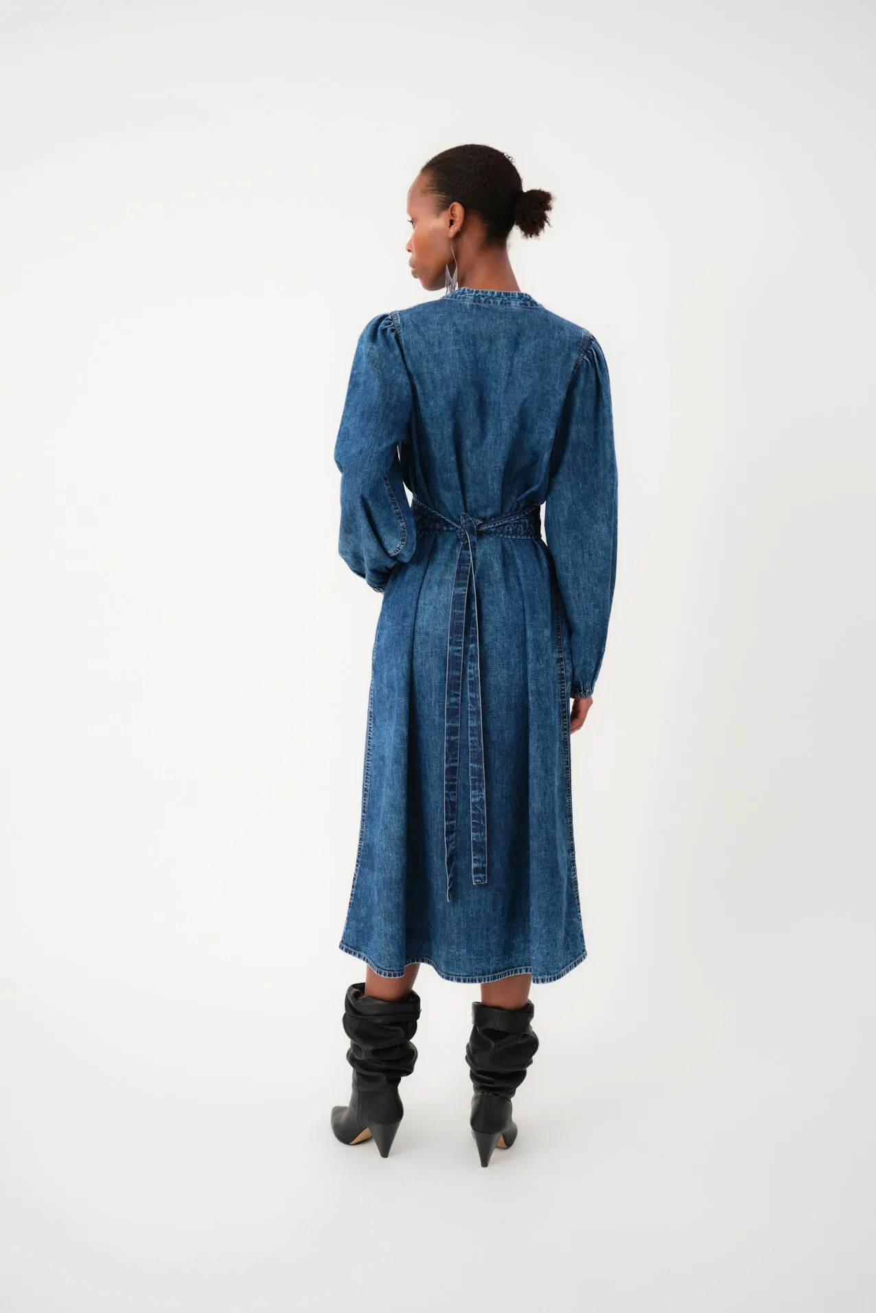 ParisLL Midi Dress - Blue sold by Lollys Laundry product image thumbnail 4
