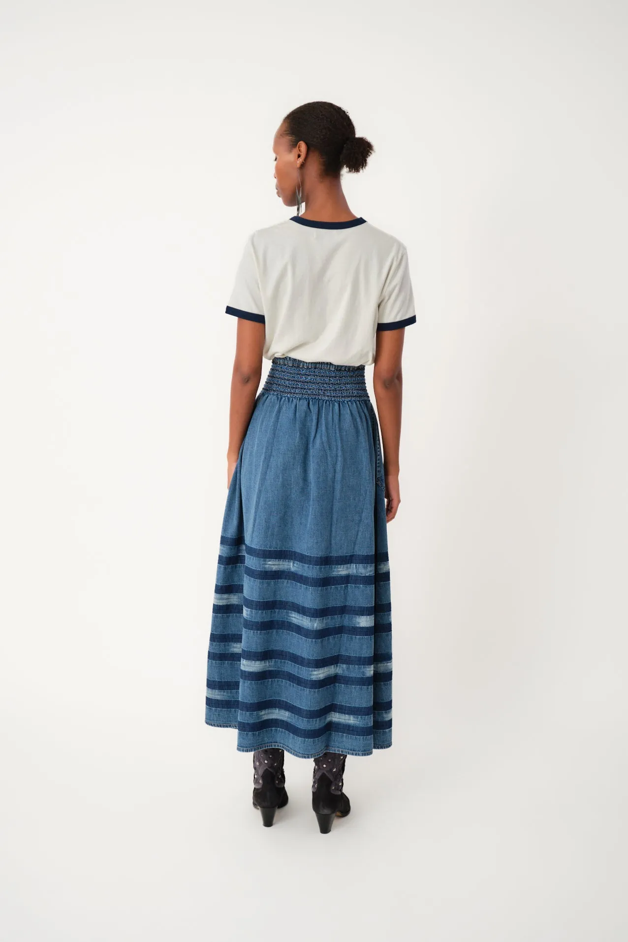 AmondLL Maxi Skirt - Blue sold by Lollys Laundry product image thumbnail 5