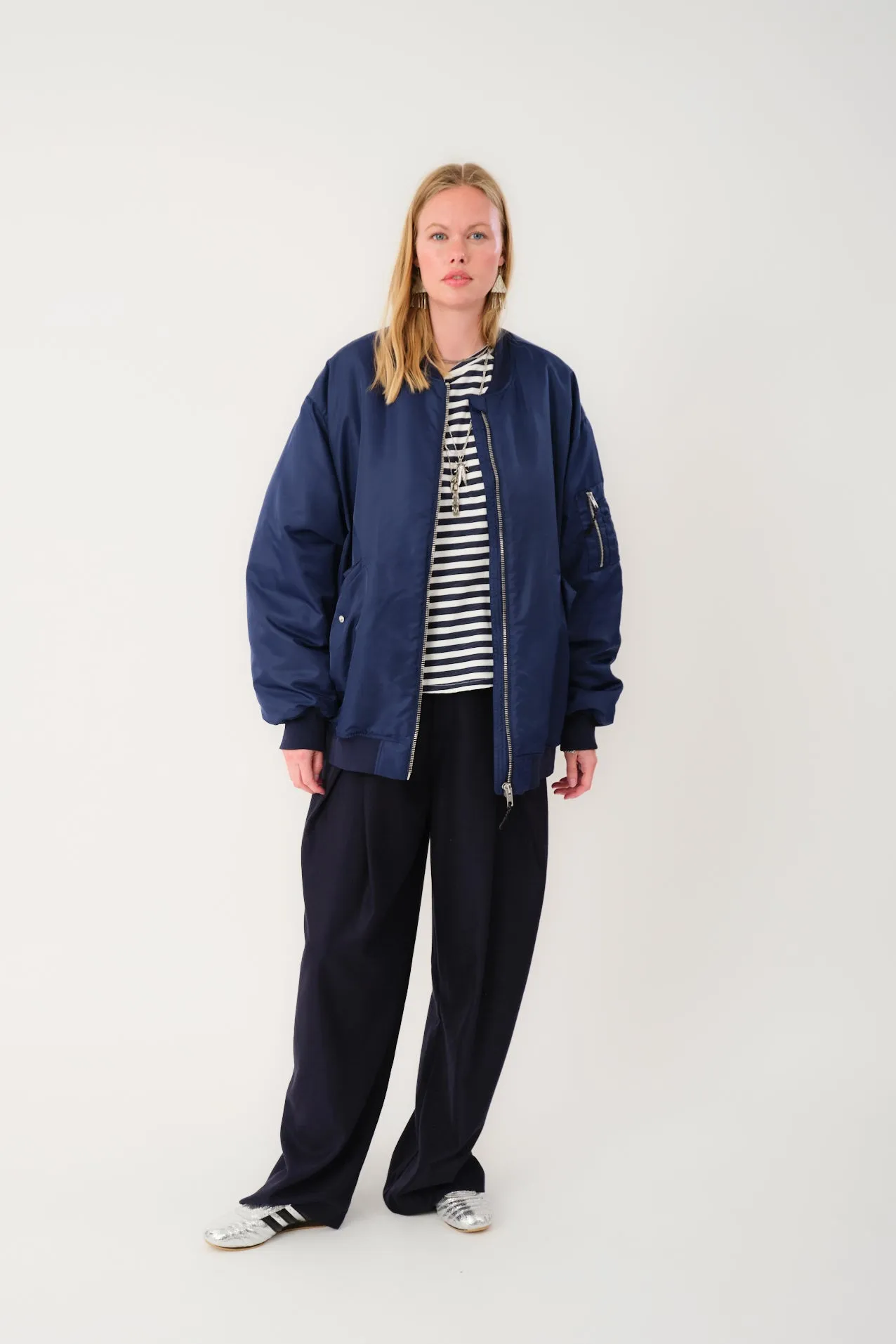 LilaLL Bomber Jacket - Dark Navy sold by Lollys Laundry product image thumbnail 3