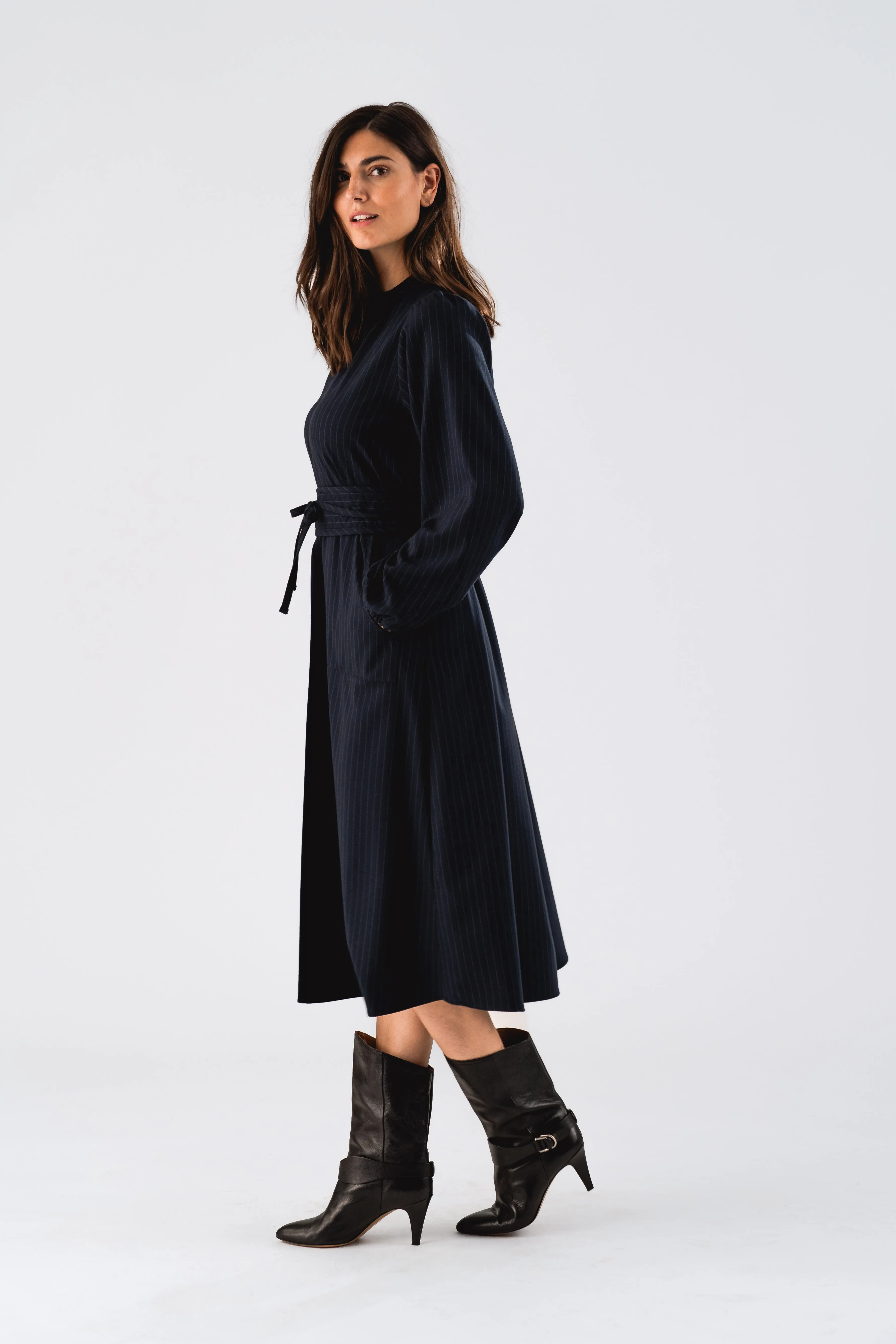 ParisLL Midi Dress - Dark Navy sold by Lollys Laundry product image thumbnail 3