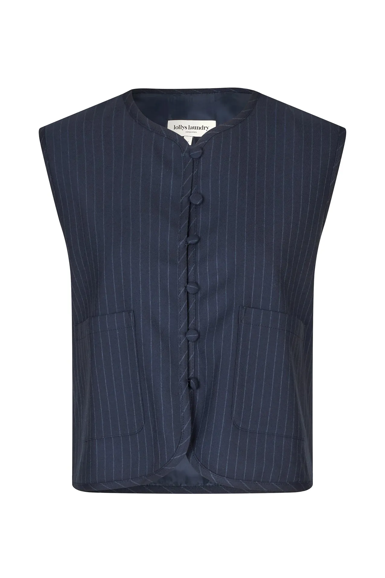 AbbeyLL Vest - Dark Navy sold by Lollys Laundry product image thumbnail 2