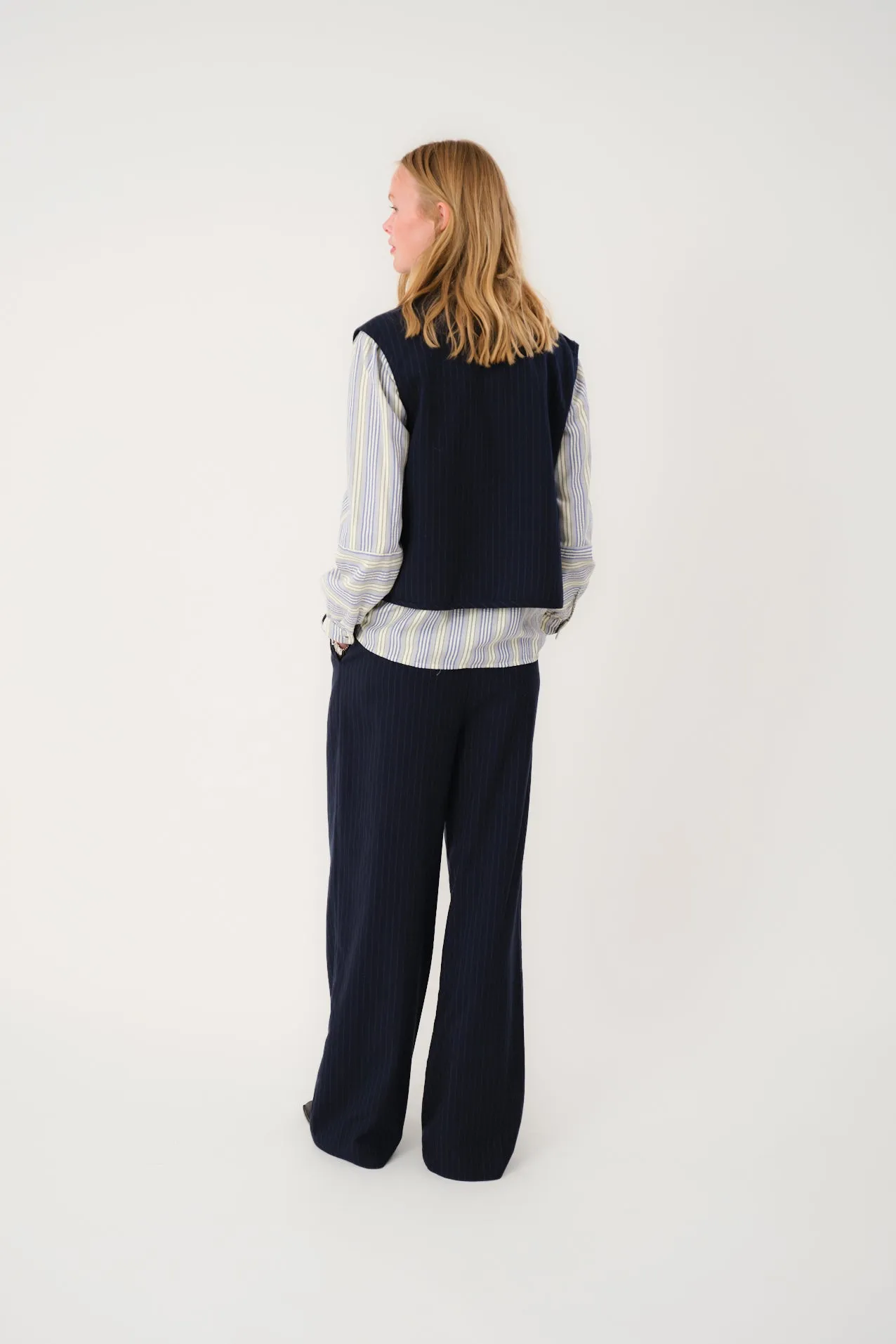AbbeyLL Vest - Dark Navy sold by Lollys Laundry product image thumbnail 4