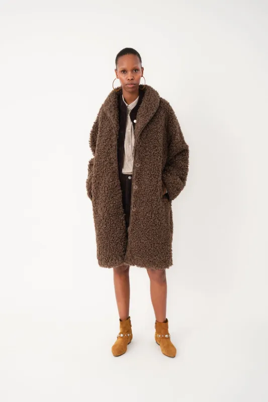 DooLL Coat - Dark Mokka sold by Lollys Laundry