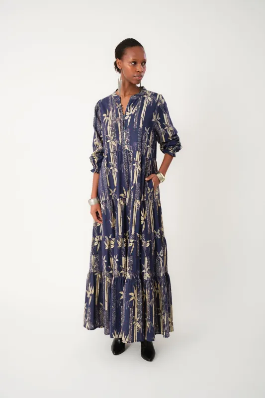 EvelynLL Maxi Dress - Dark Blue sold by Lollys Laundry
