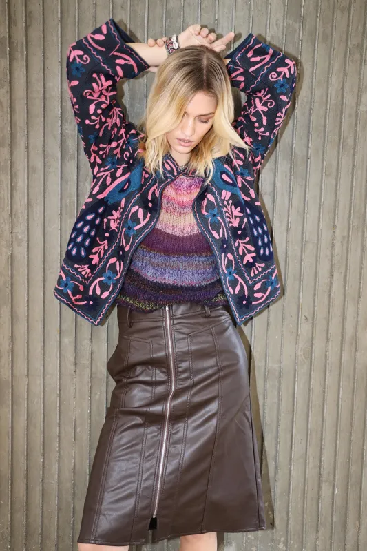 KatelynLL Midi Skirt - Brown sold by Lollys Laundry