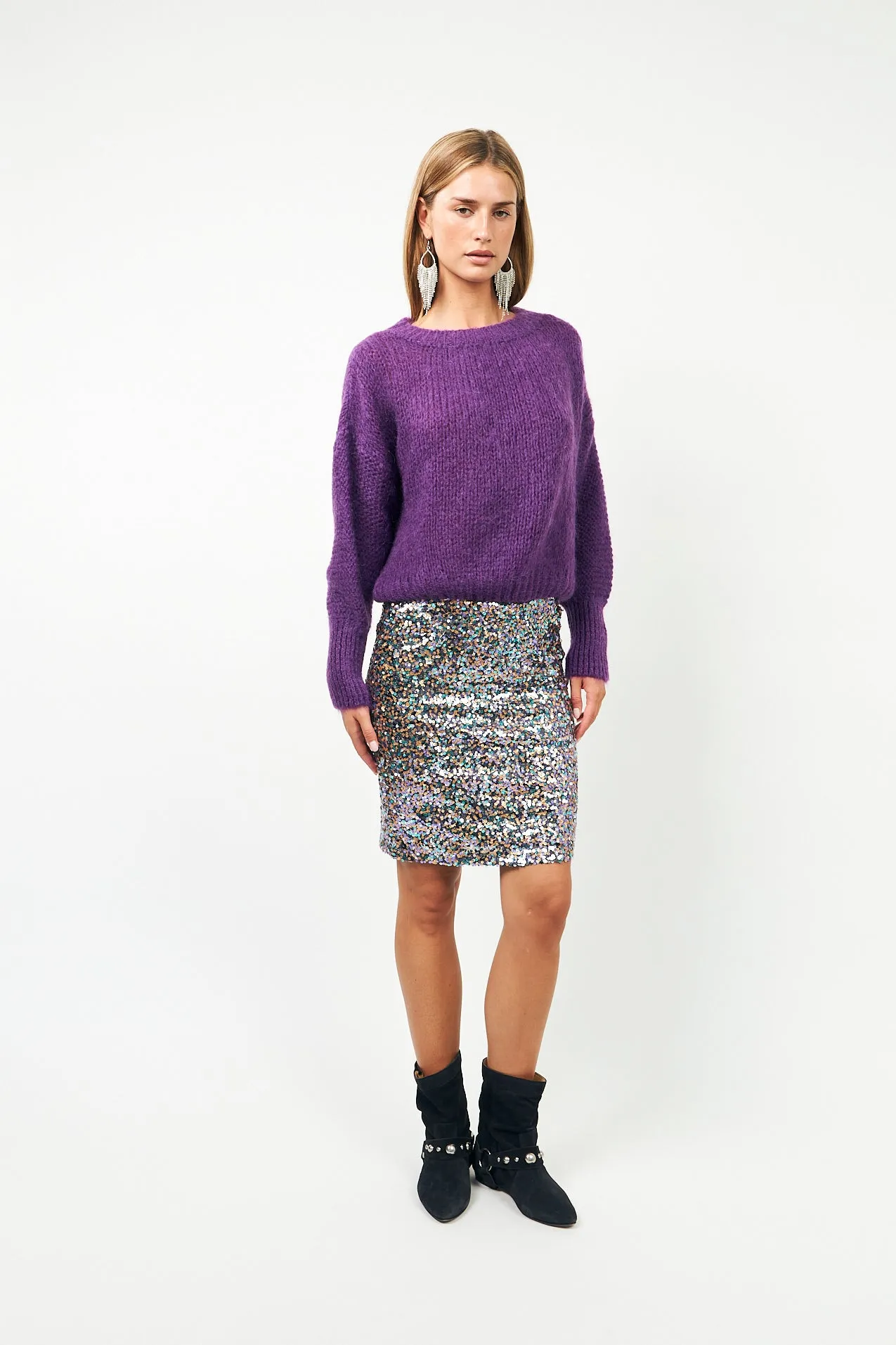 IsoldeLL Knit Jumper - Dark Lavender sold by Lollys Laundry product image thumbnail 4