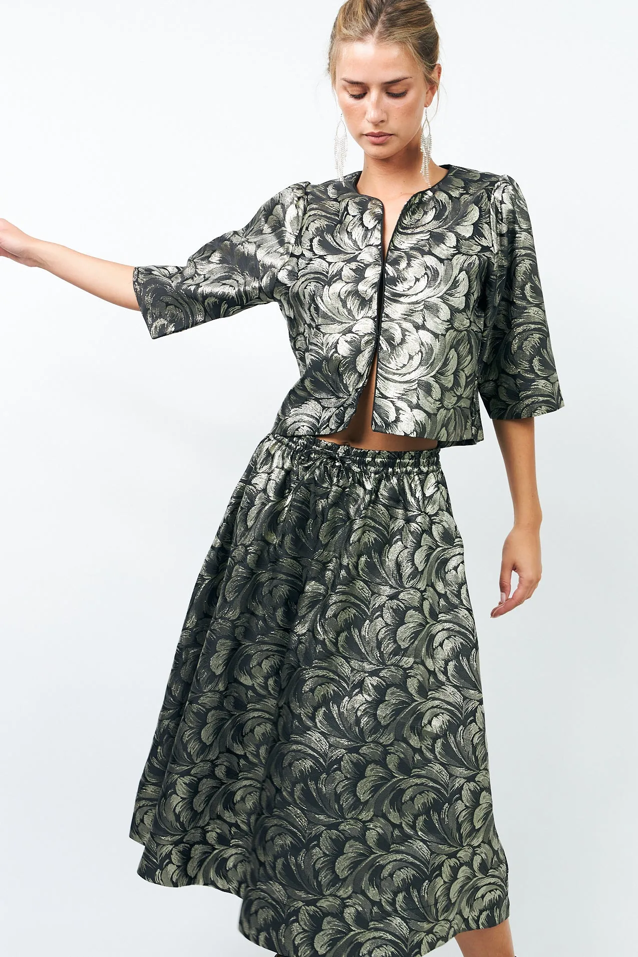 TrineLL Short Jacket - Silver sold by Lollys Laundry product image thumbnail 3