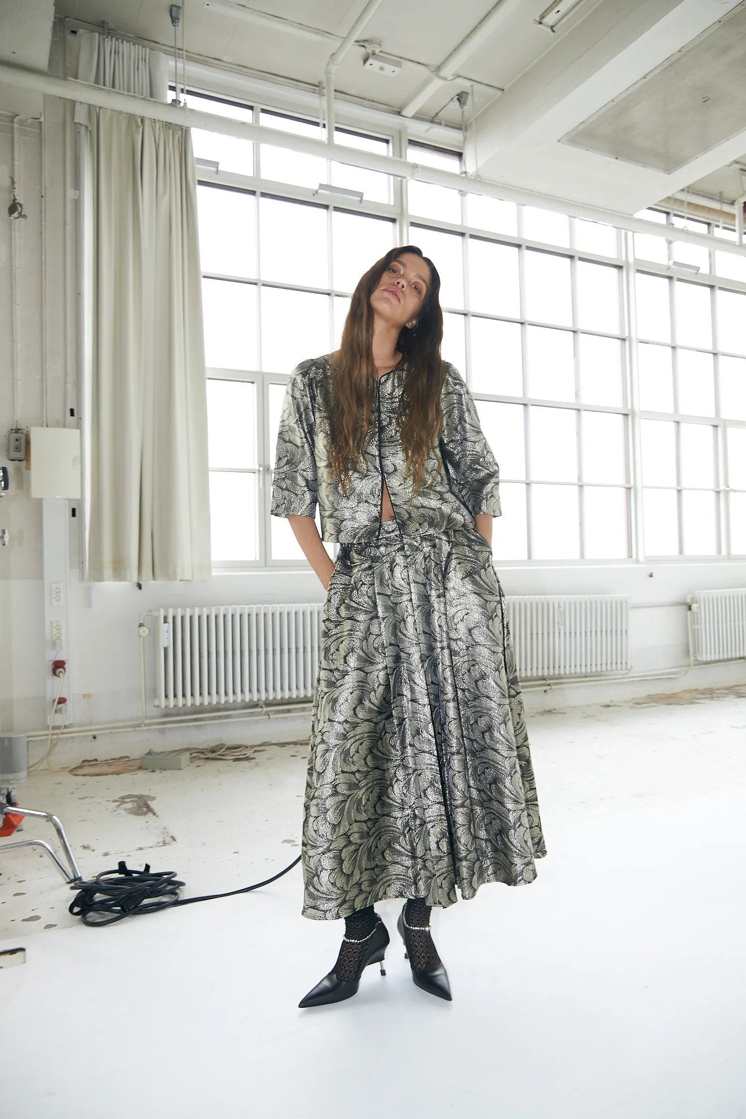 TrineLL Short Jacket - Silver sold by Lollys Laundry