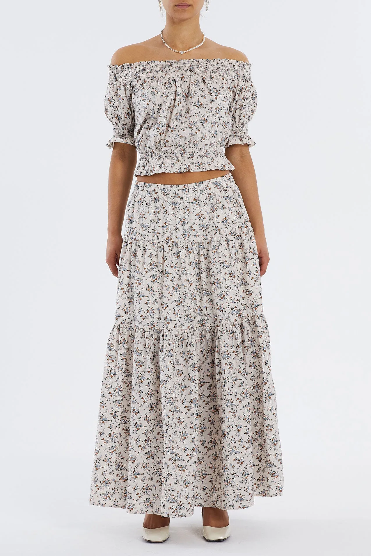 Sunset Skirt - Flower Print sold by Lollys Laundry