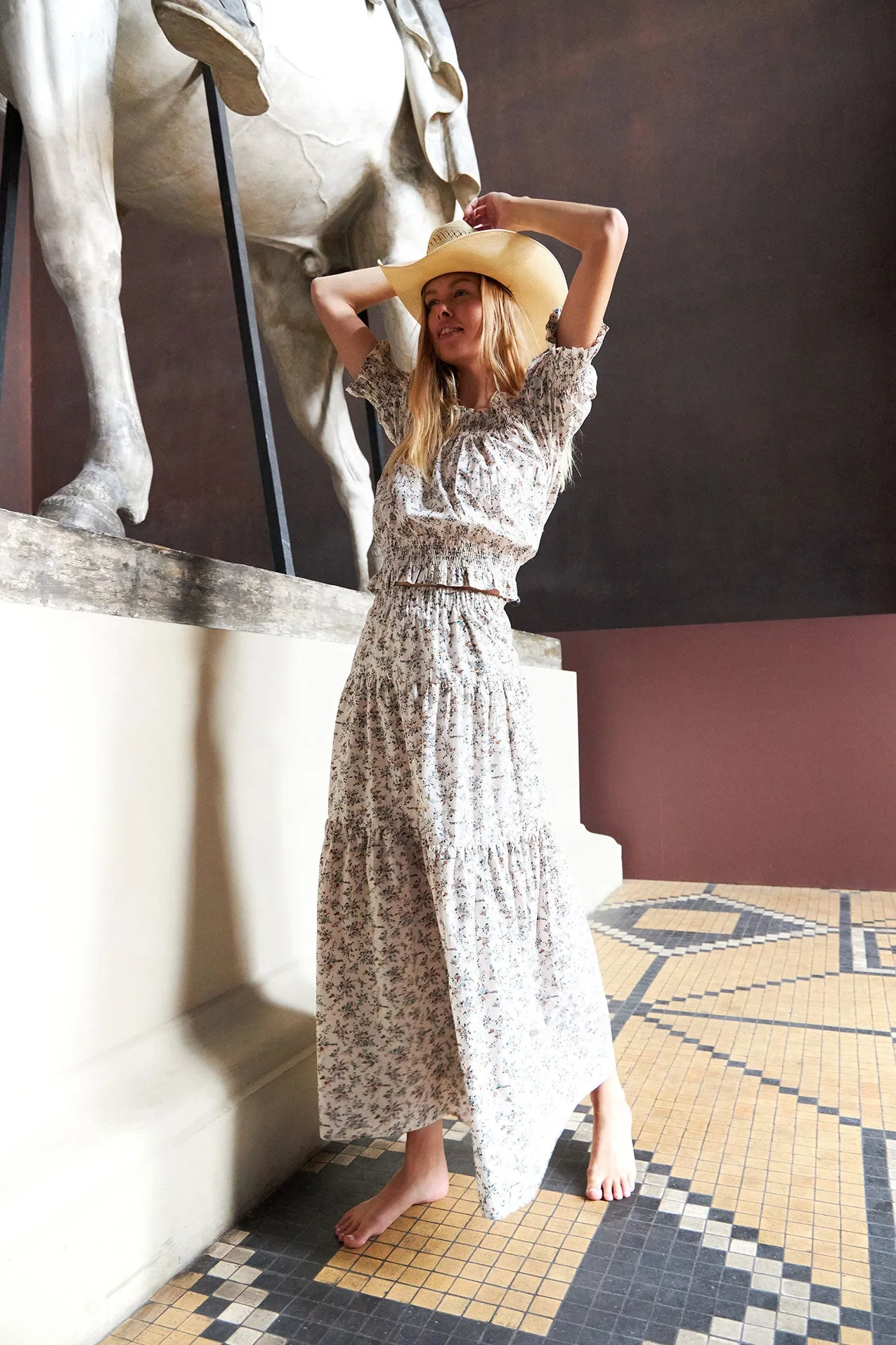 Sunset Skirt - Flower Print sold by Lollys Laundry product image thumbnail 5