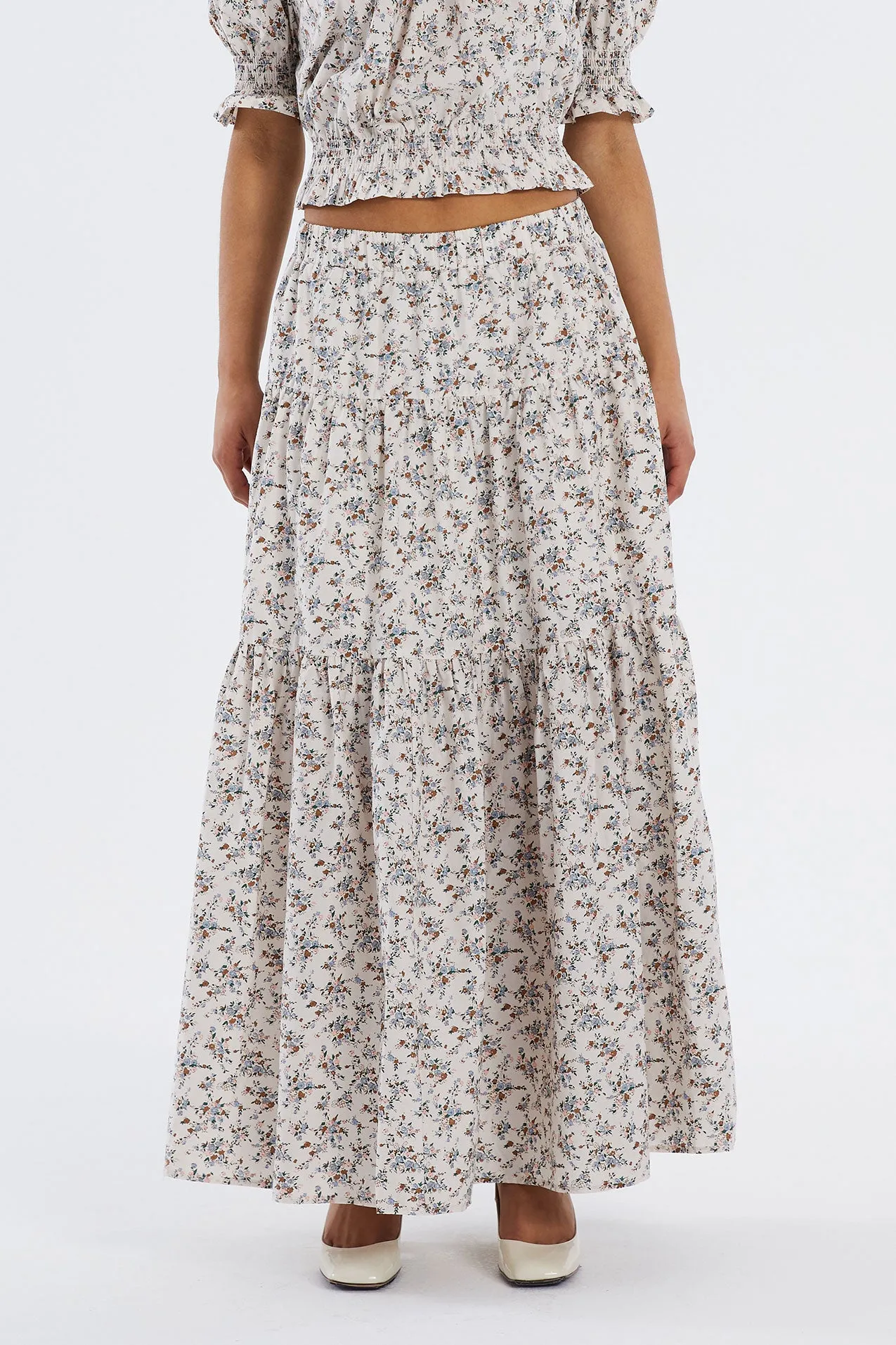 Sunset Skirt - Flower Print sold by Lollys Laundry product image thumbnail 2