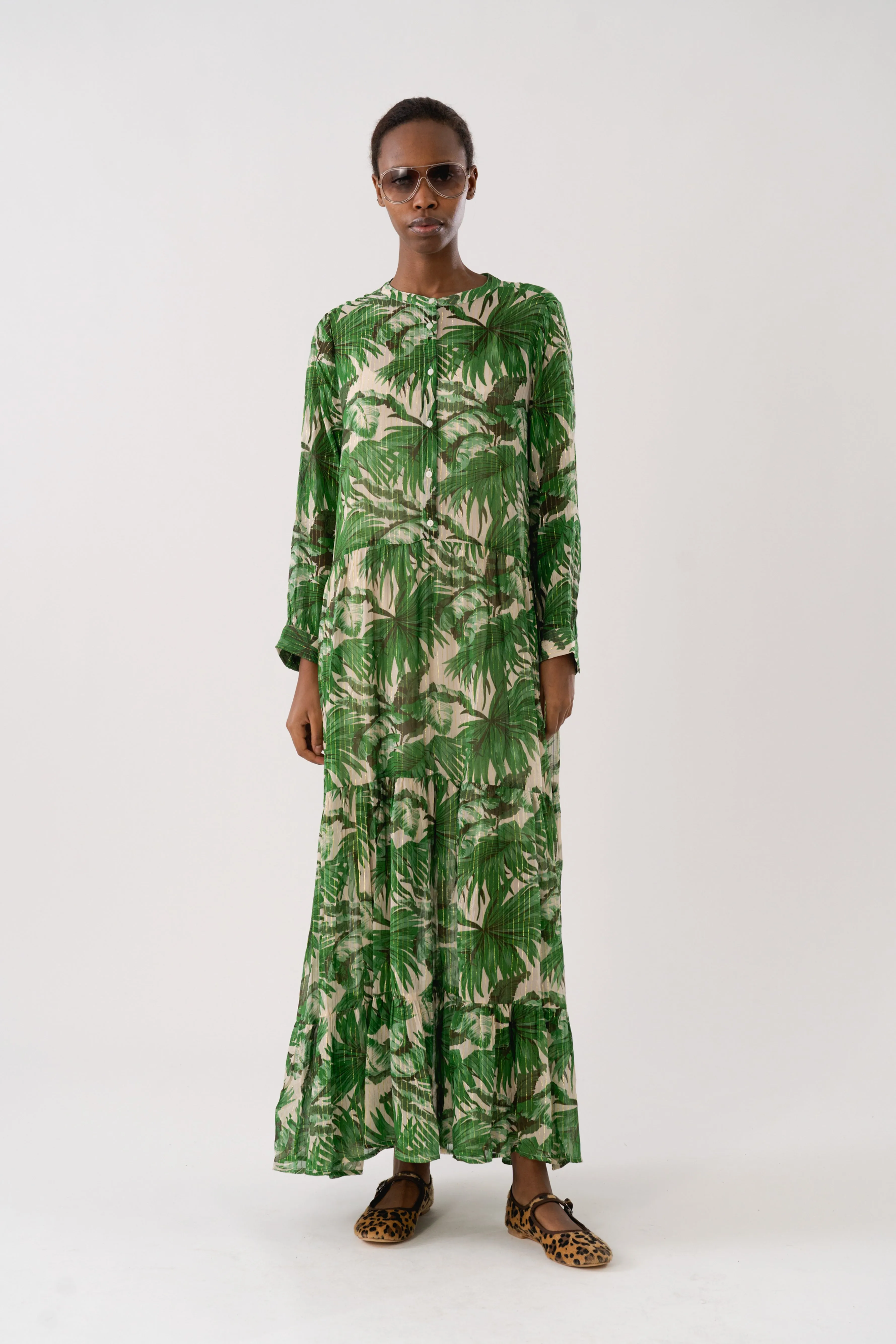 NeeLL Maxi Dress LS - Green sold by Lollys Laundry product image thumbnail 3