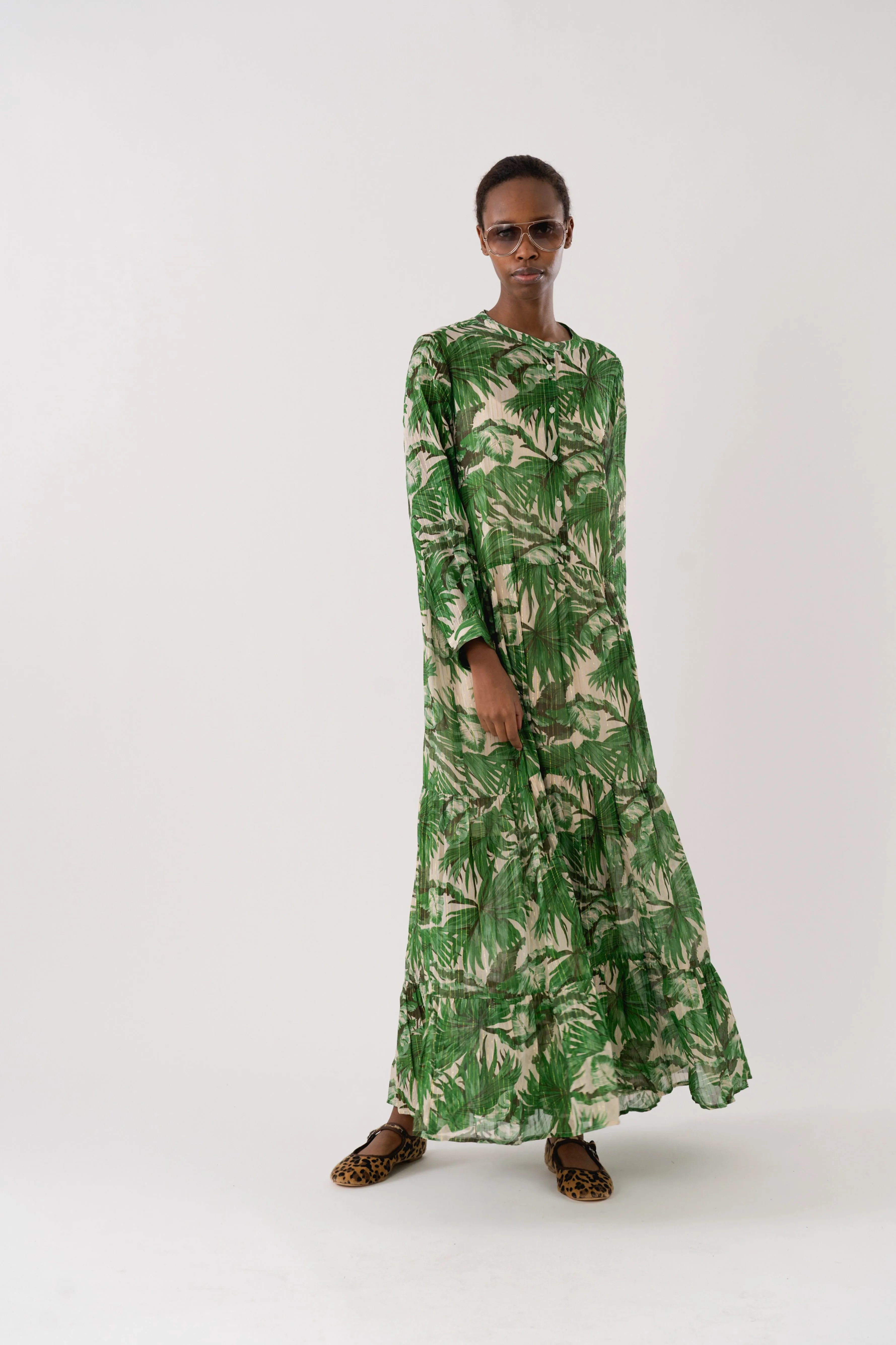 NeeLL Maxi Dress LS - Green sold by Lollys Laundry product image thumbnail 4