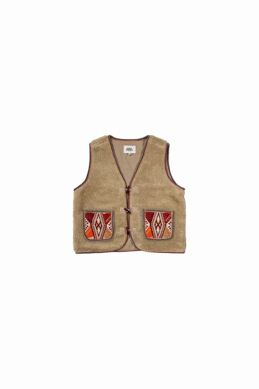 HugoLL Teddy Vest - Red made by Lollys Laundry