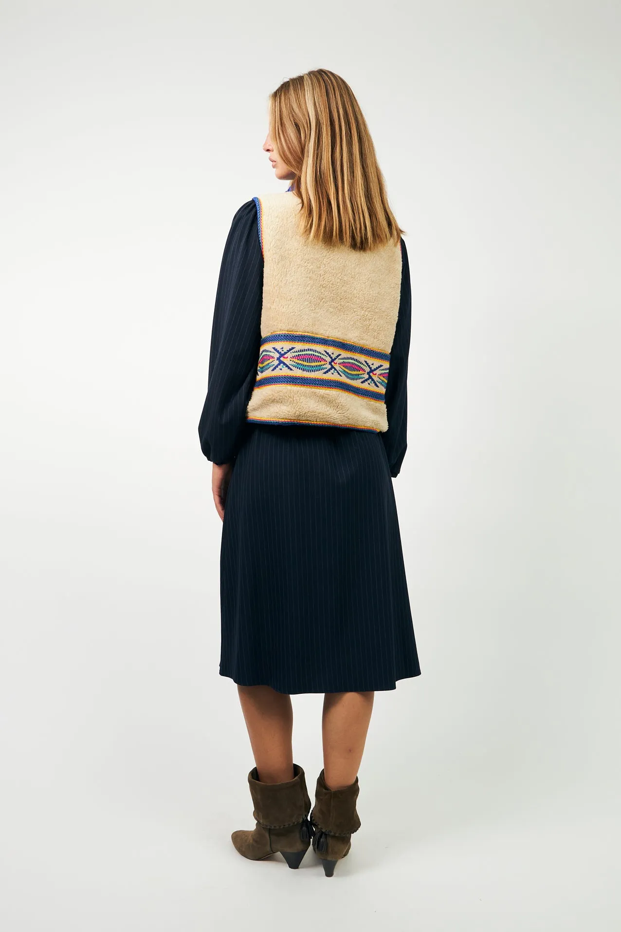 HugoLL Teddy Vest - Blue sold by Lollys Laundry product image thumbnail 5