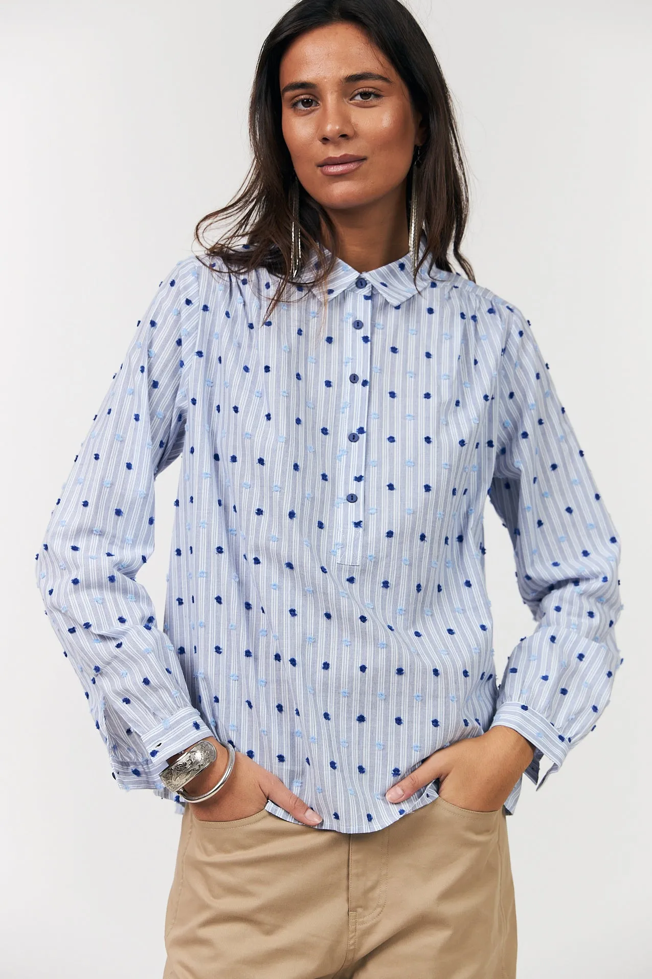 LariLL Shirt - Dark Blue sold by Lollys Laundry