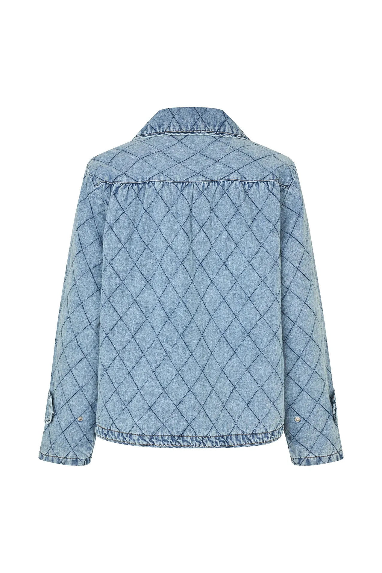 ViolaLL Quilted Jacket - Washed Denim sold by Lollys Laundry product image thumbnail 5