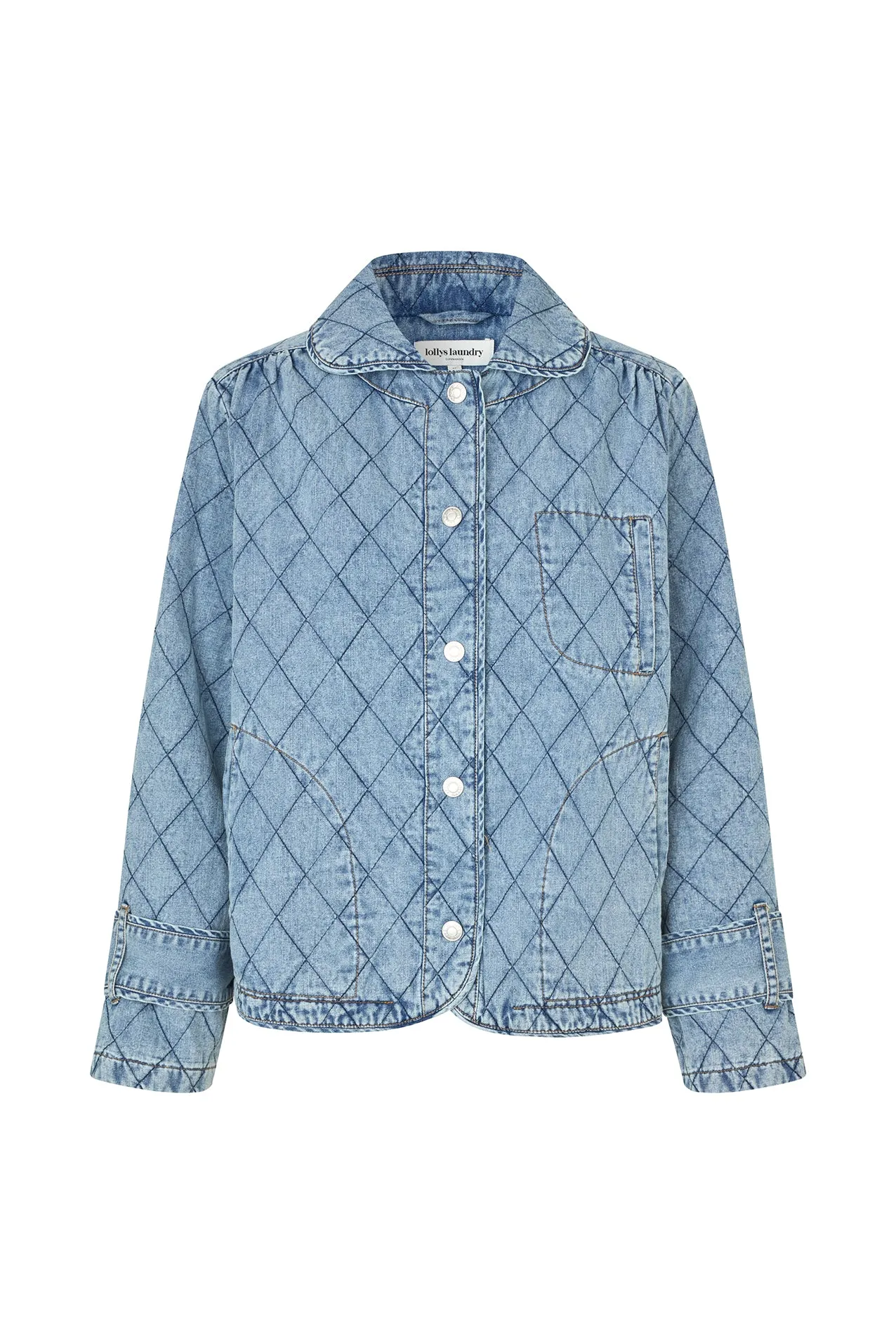 ViolaLL Quilted Jacket - Washed Denim sold by Lollys Laundry product image thumbnail 2