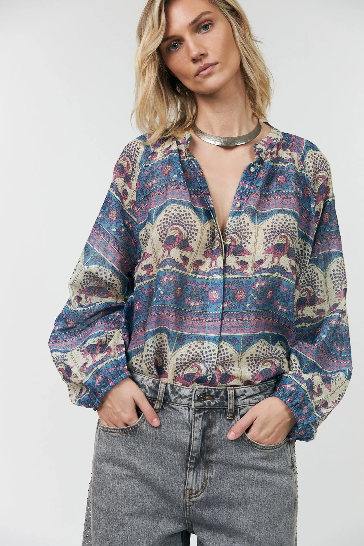 HaileyLL Shirt - Blue sold by Lollys Laundry