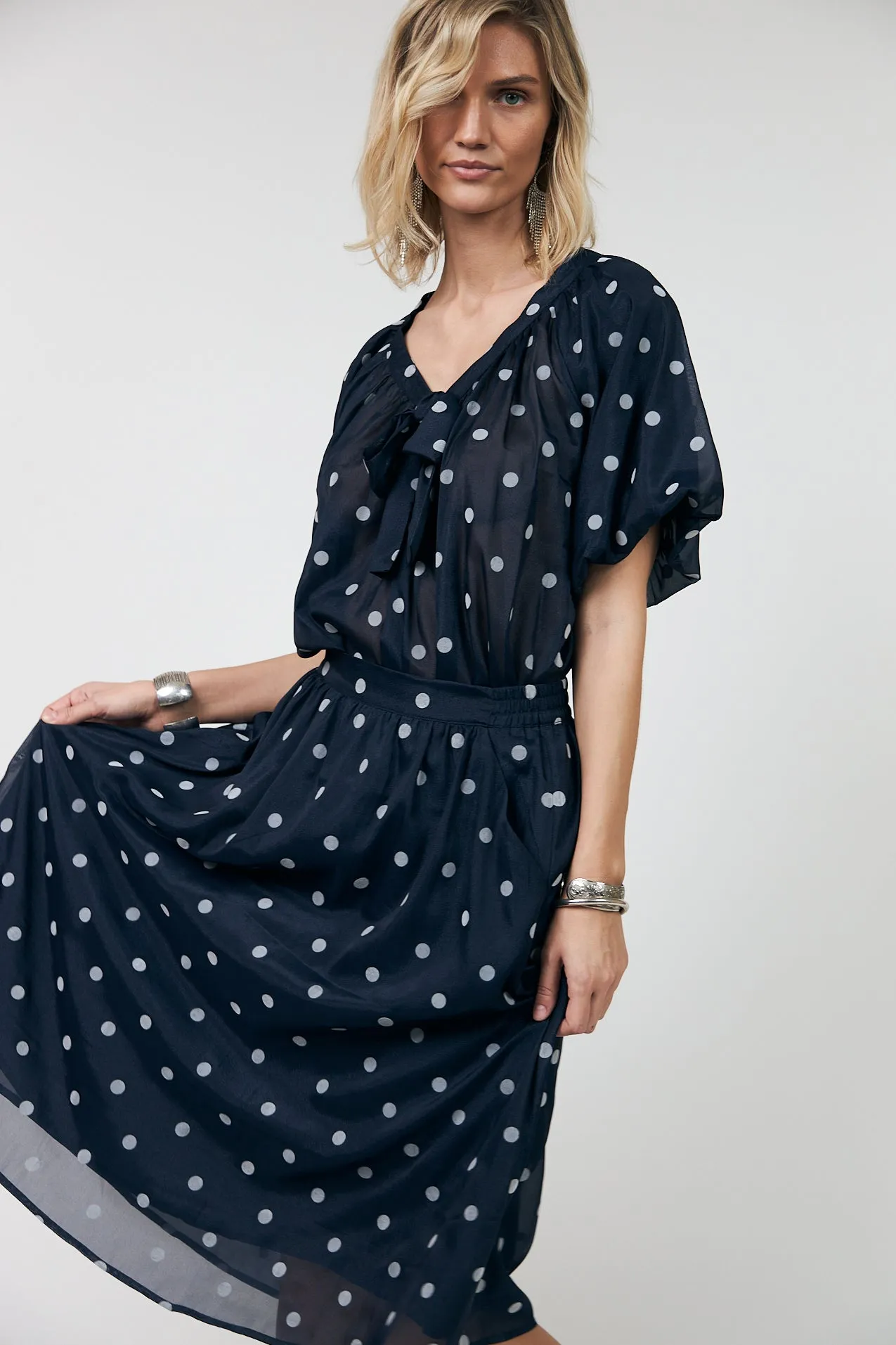 PineLL Blouse - Dark Blue sold by Lollys Laundry product image thumbnail 4