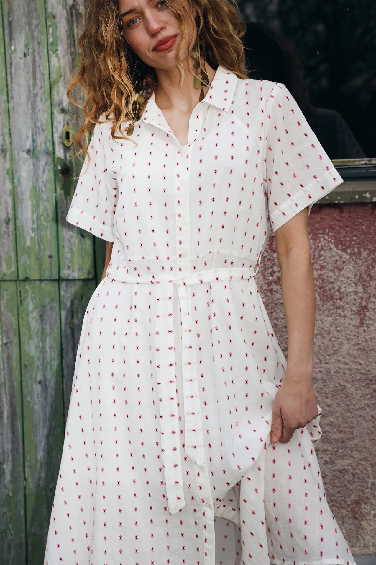 BlakeLL Midi Dress - Creme sold by Lollys Laundry product image thumbnail 3