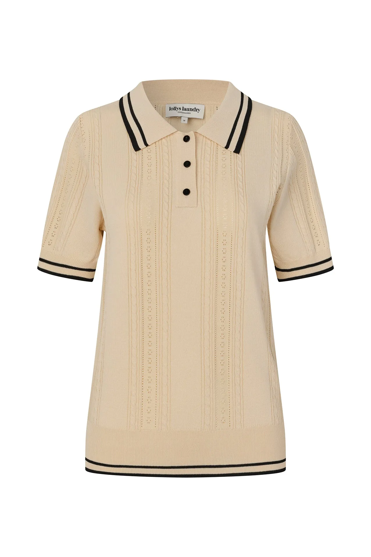 AndreaLL Polo Knit - Creme sold by Lollys Laundry product image thumbnail 2