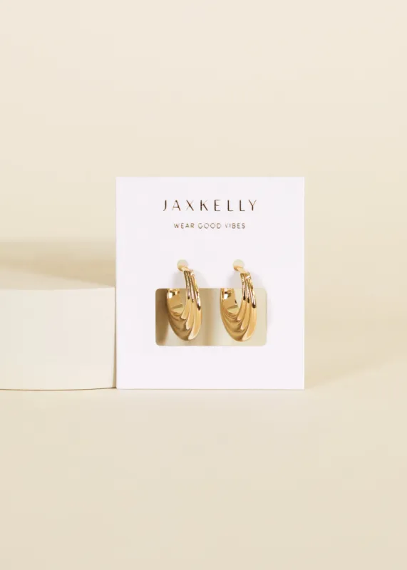 Triple Arch Hoop - Earring made by JaxKelly