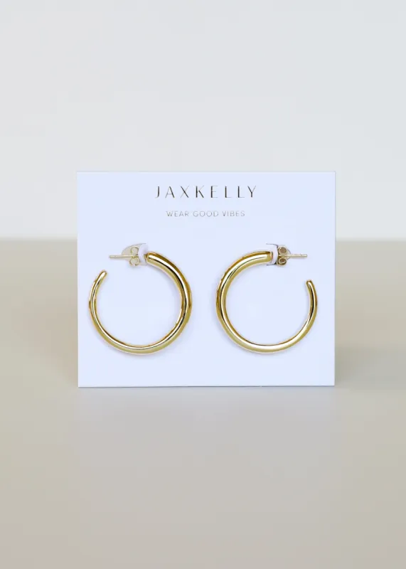 Gold Everyday Hoop - Medium sold by JaxKelly