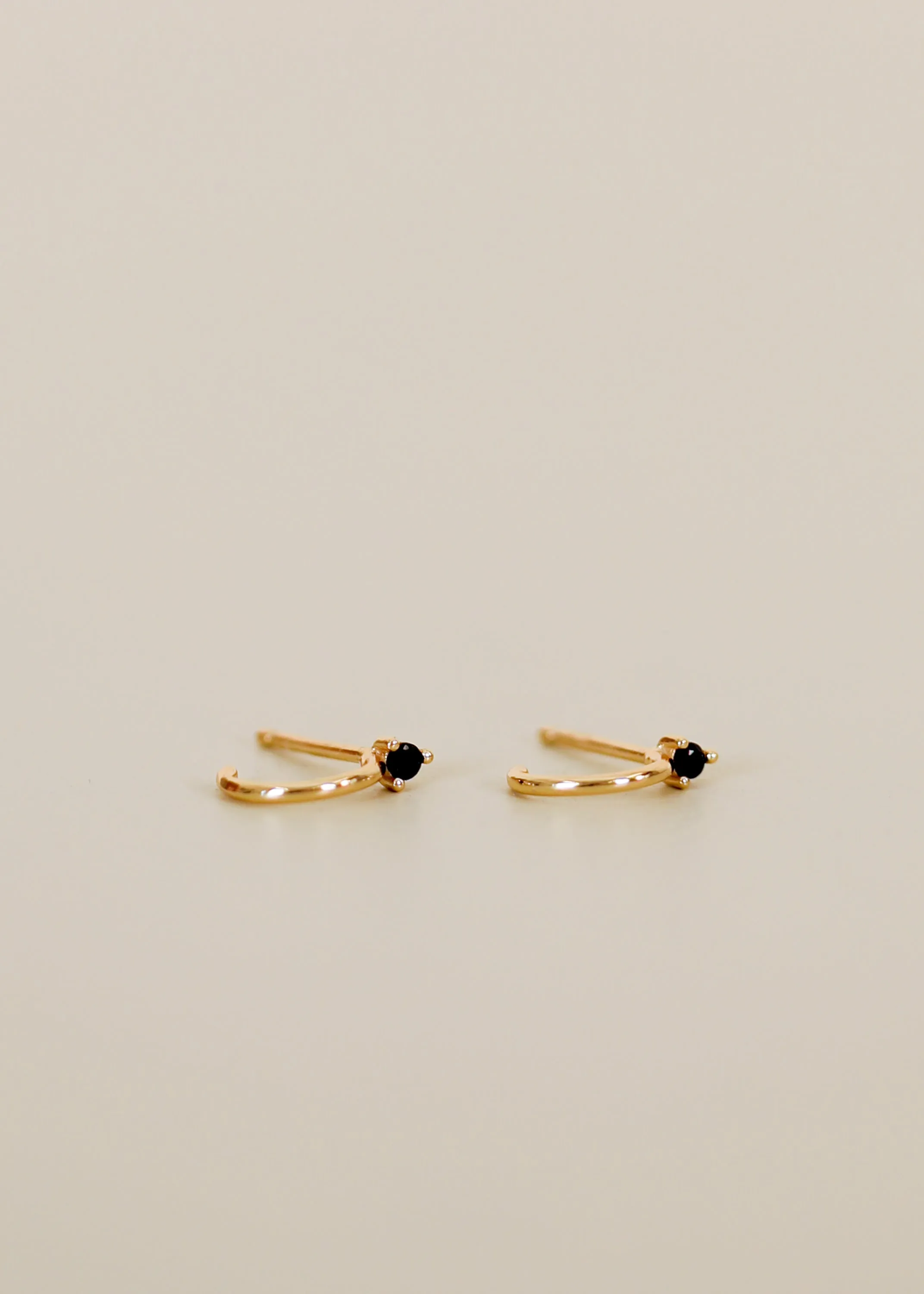 Open Mini Hoop Earring - Black sold by JaxKelly product image thumbnail 2