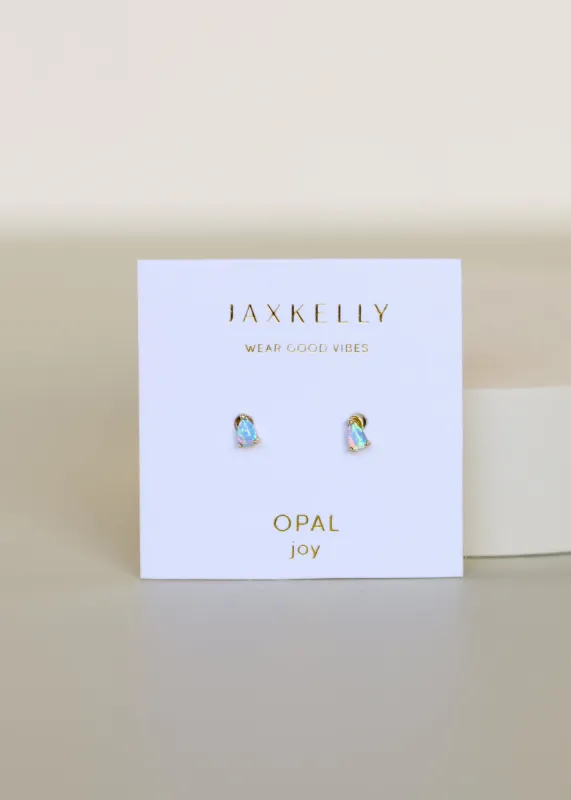 Teardrop Earring - Fire Opal sold by JaxKelly