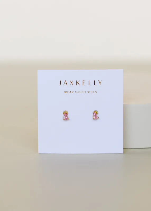Teardrop Earring - Pink made by JaxKelly