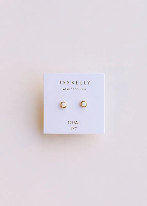 Simple Stud - White Opal sold by JaxKelly