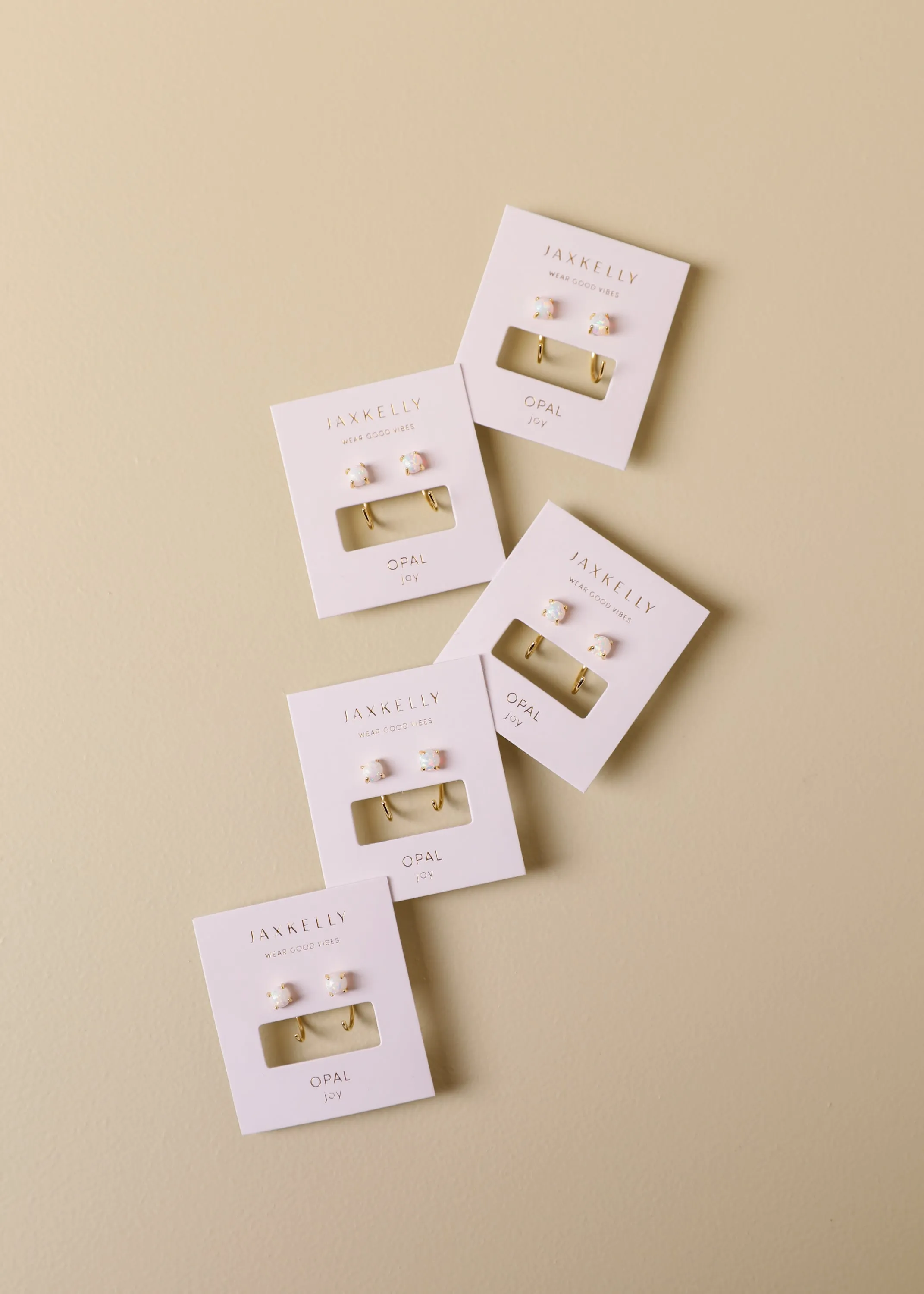 White Opal Huggie sold by JaxKelly product image thumbnail 3