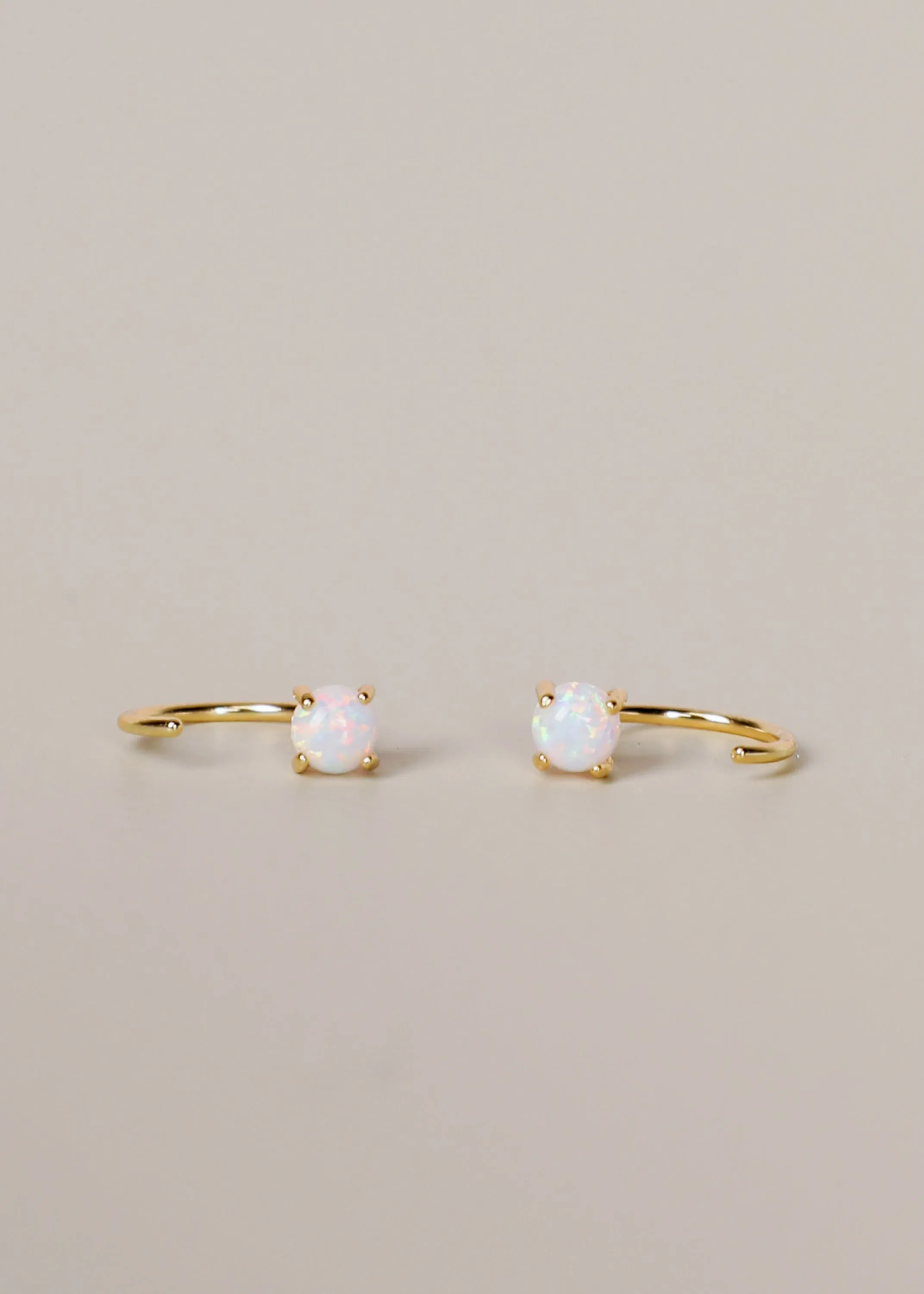 White Opal Huggie sold by JaxKelly product image thumbnail 2