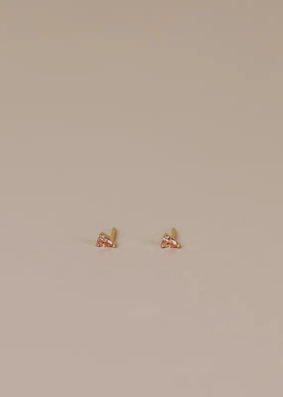 Champagne Teardrop Studs sold by JaxKelly