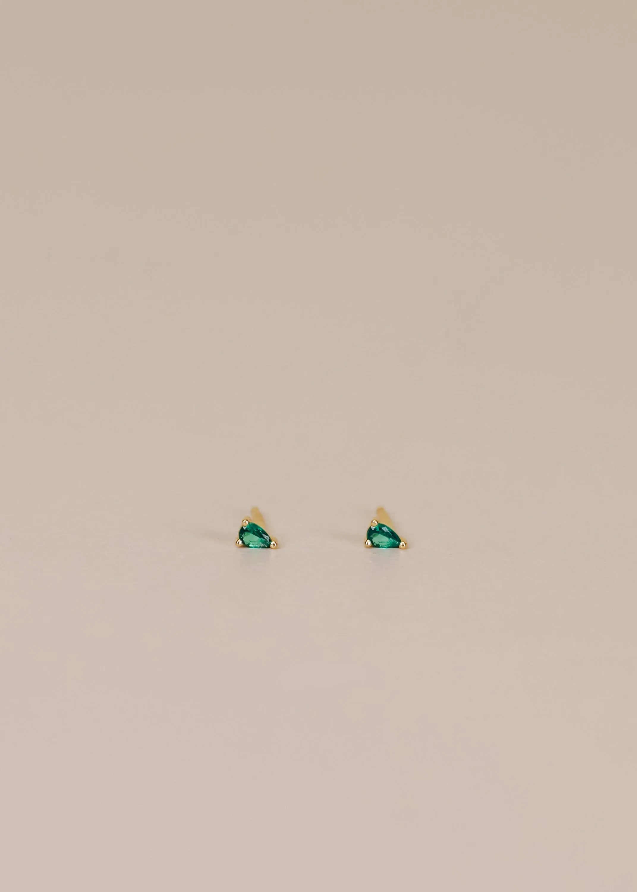 Teardrop Stud - Emerald CZ sold by JaxKelly