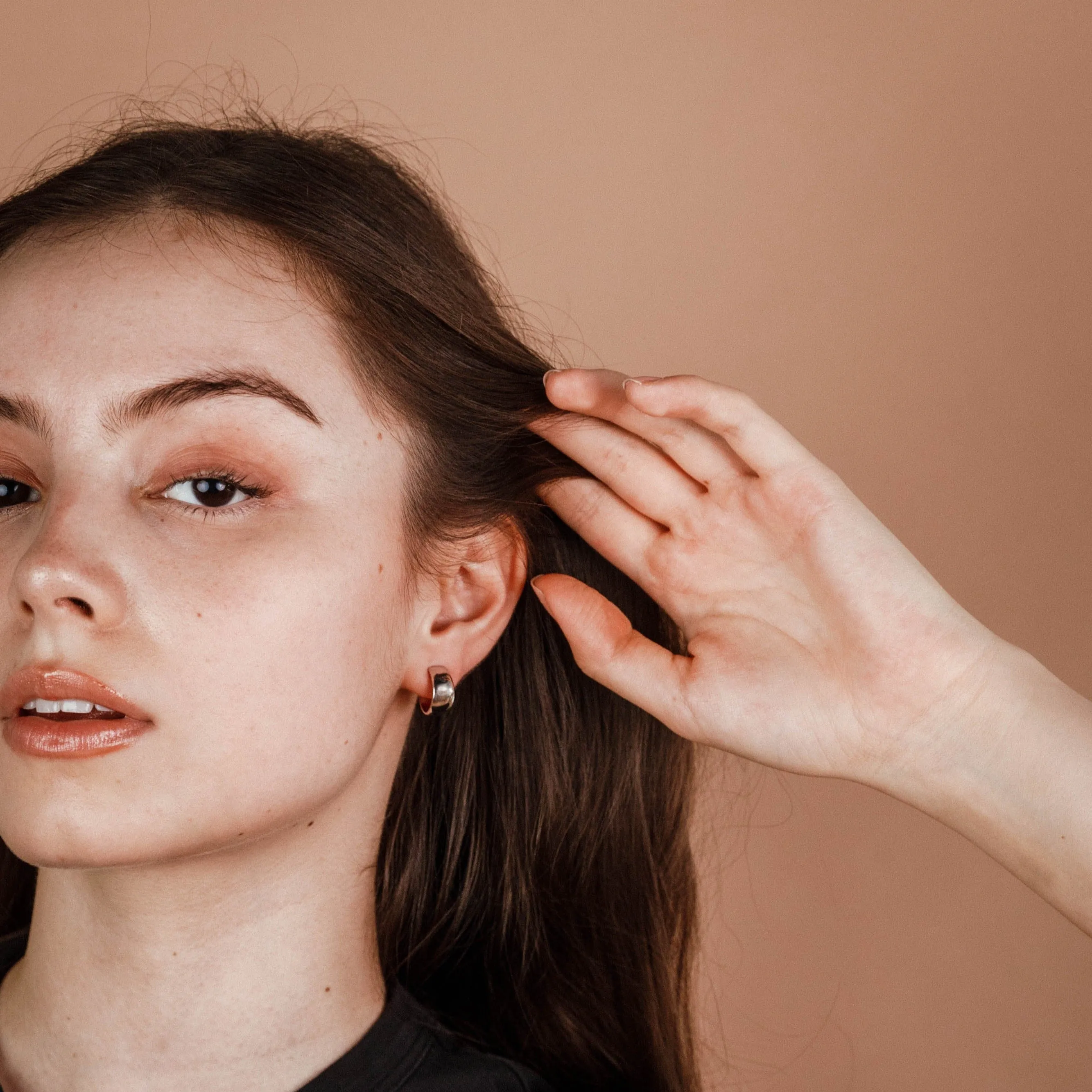 Silver Wide Hoop sold by JaxKelly product image thumbnail 3