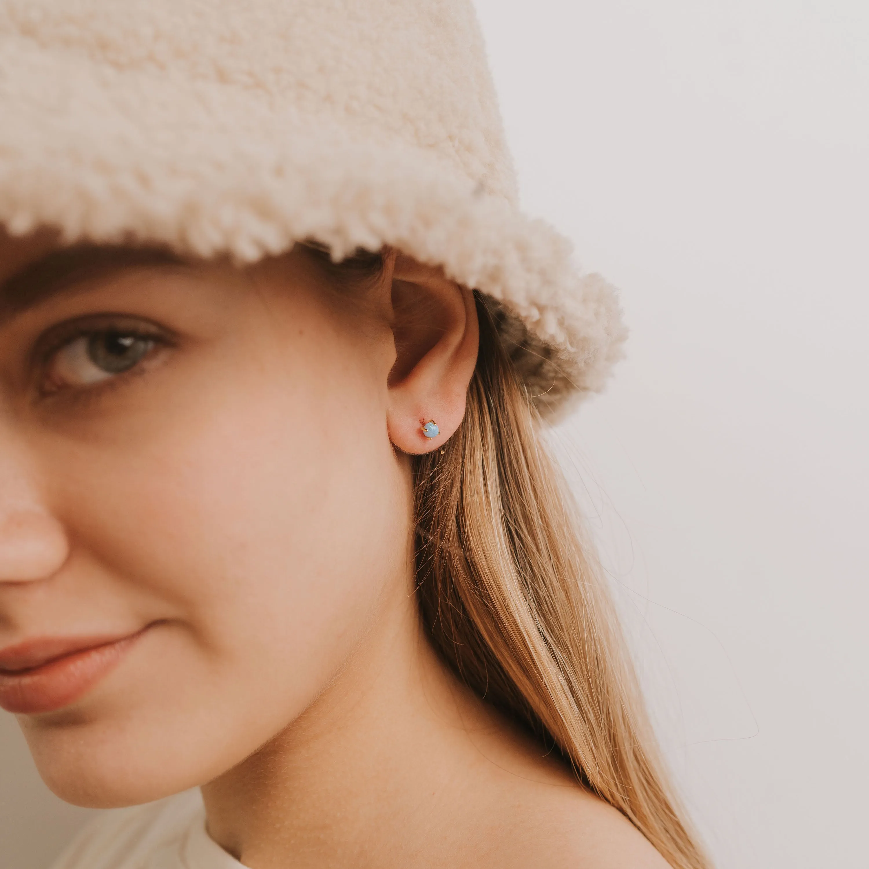 Fire Opal Huggies - Joy sold by JaxKelly product image thumbnail 3