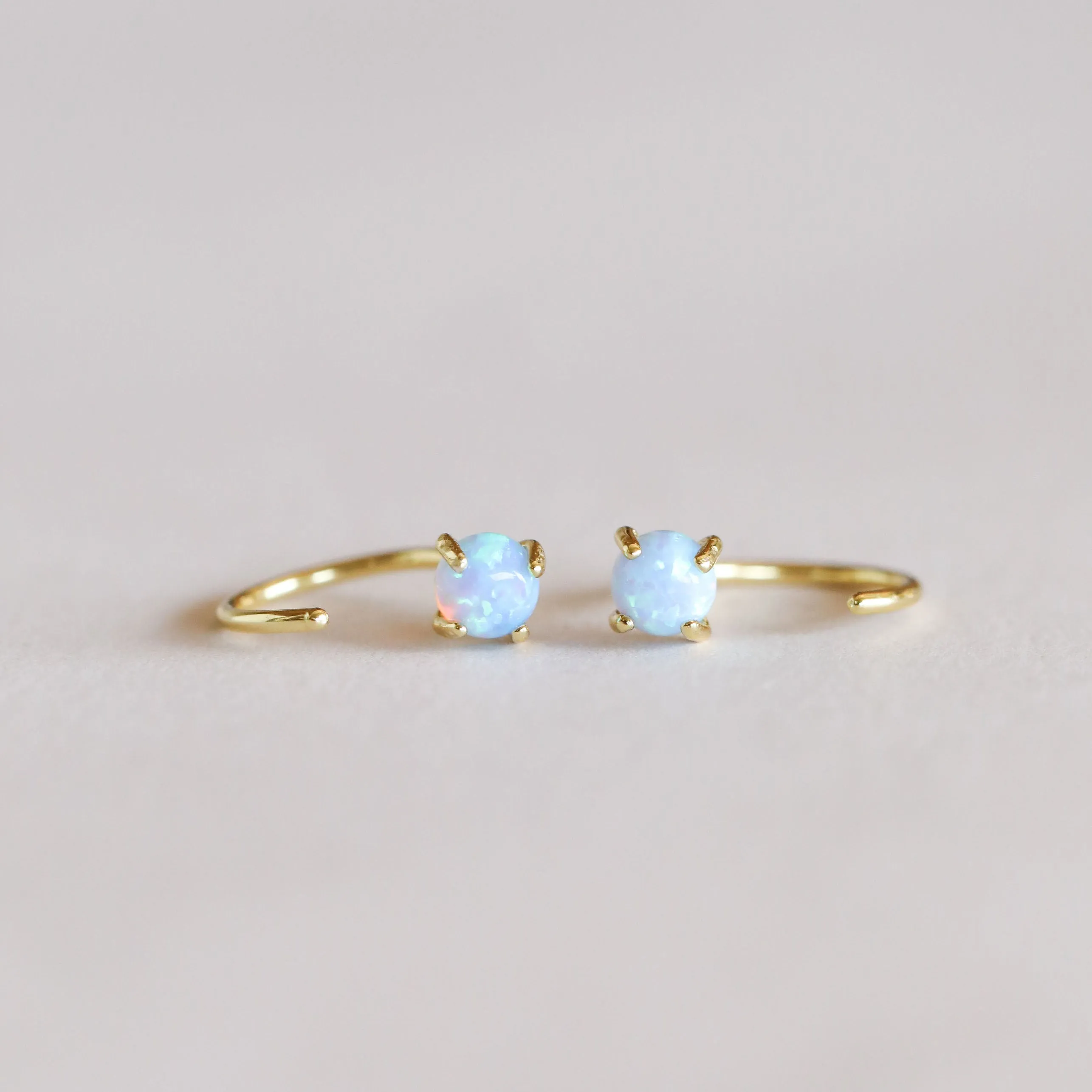 Fire Opal Huggies - Joy sold by JaxKelly