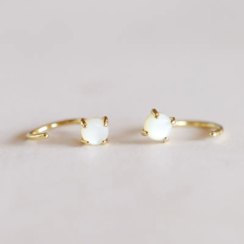 Mother of Pearl Huggies - Calming sold by JaxKelly