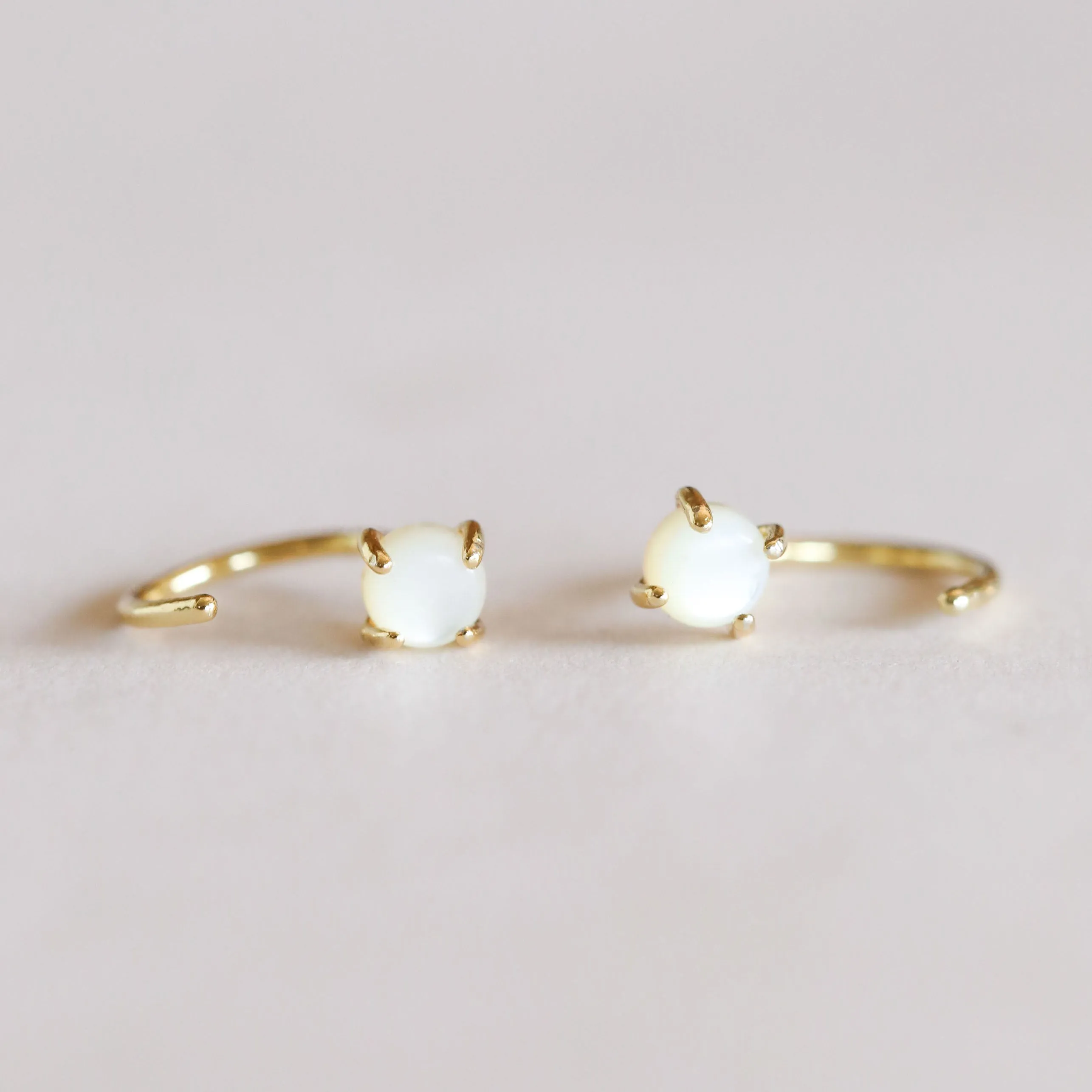 Mother of Pearl Huggies - Calming sold by JaxKelly